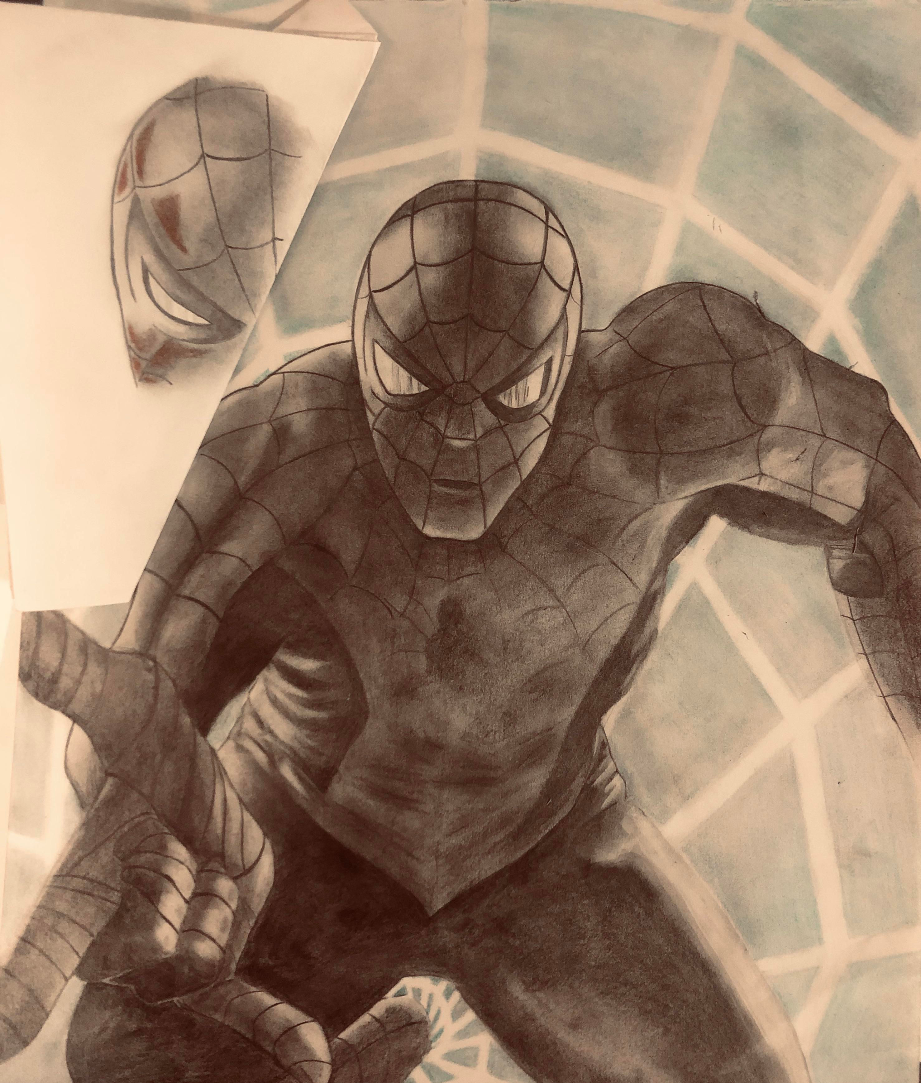 Wallpaper #2DG6NZMB5zzyi_yYf1cF103 Spider Man Pencil Drawing First Time Posting on Here Rlearnart