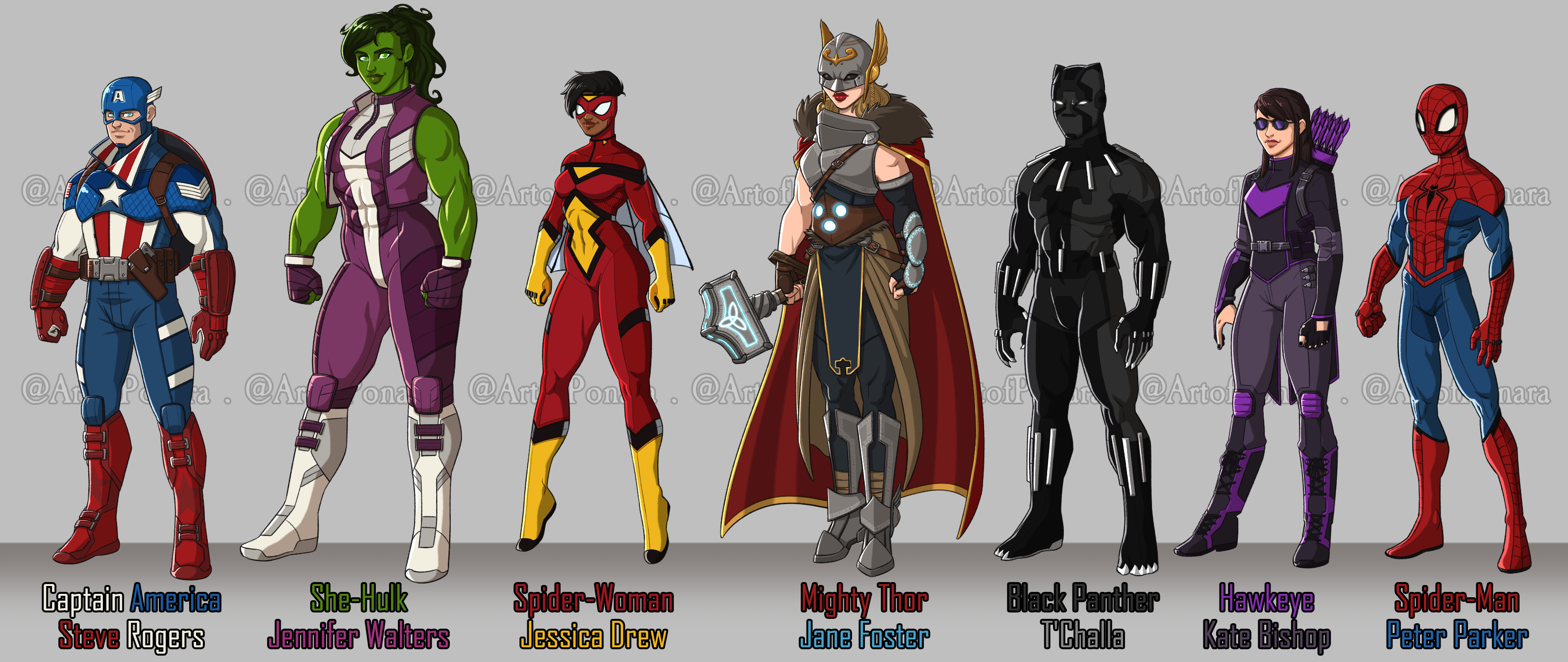 Wallpaper #B7jH15IBJvJKYCmE4uWL260 Character Redesigns for My Version of an Avengers Team Marvel