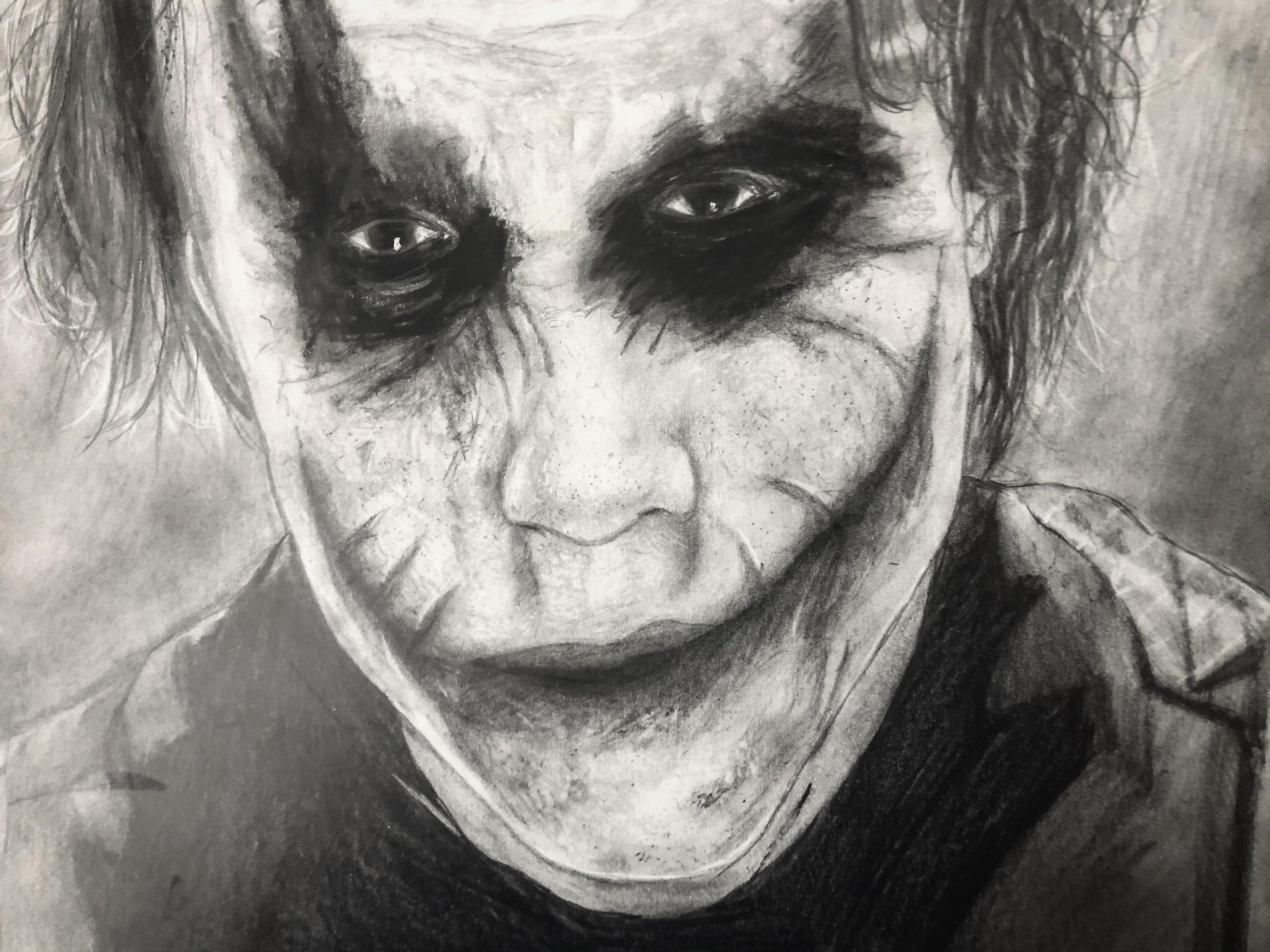 Wallpaper #FGdoEJMBSpphPi3-TvPv145 My Drawing of Heath Ledgers Joker Rzhcsubmissions