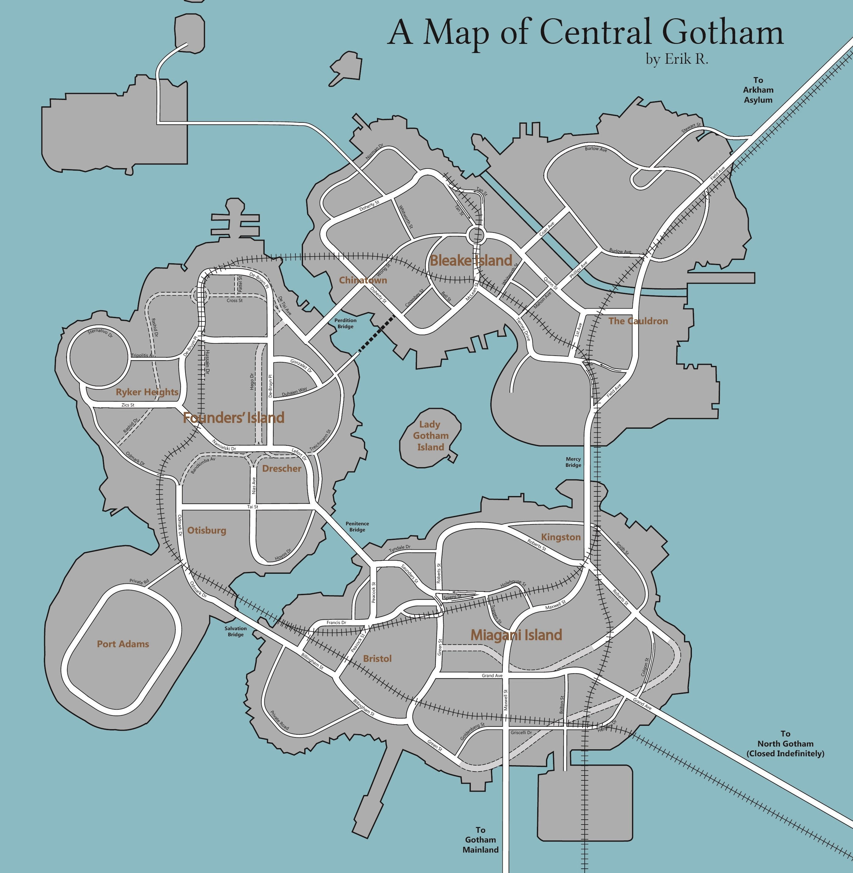 Wallpaper #_u94TJMBMN-XEVvV3j2j22 Map of Central Gotham from Batman Arkham Knight Rmapporn