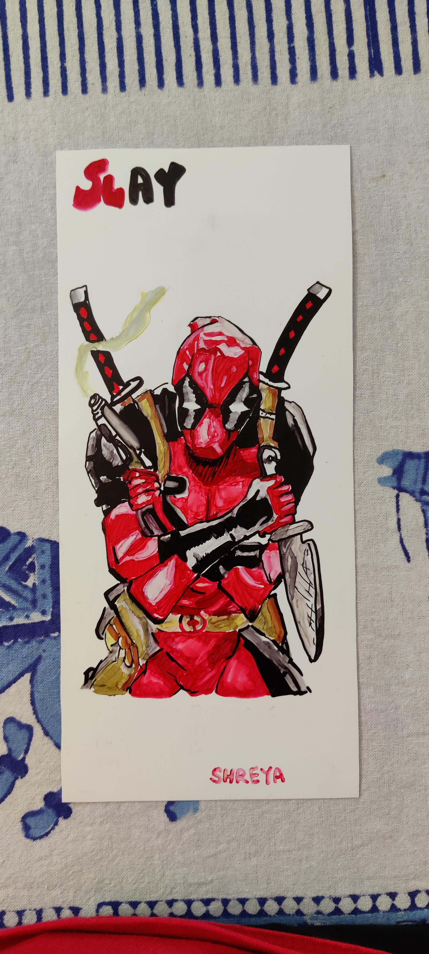 Wallpaper #Xx1nLZMBlOZrFDOkIND752 Tried to Sketch Deadpool Reference from Google Images Deadpool