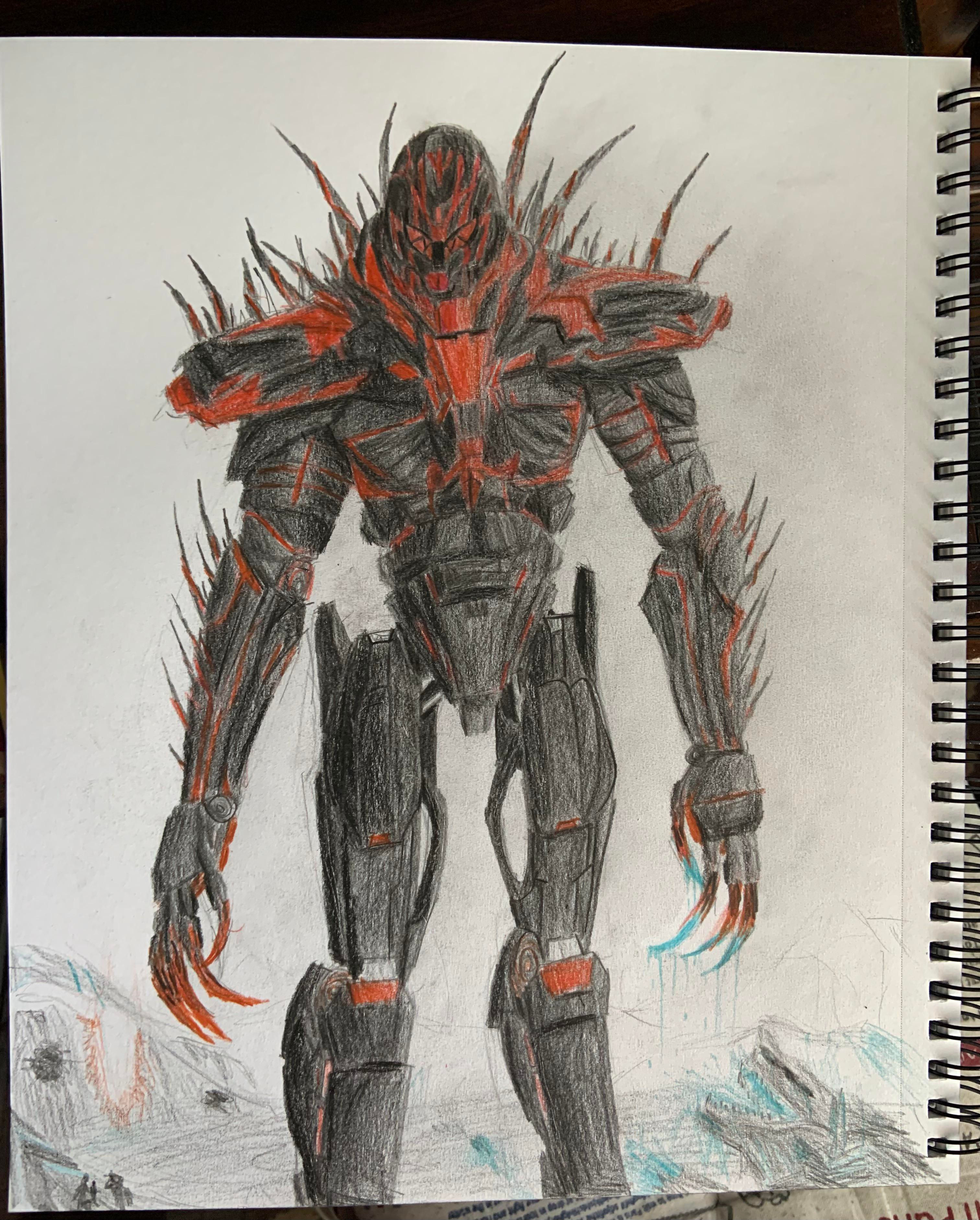 Wallpaper #22fl8pIBSpphPi3-p3Lw257 A Drawing of Apex from Pacific Rim the Black I Made Rpacificrim