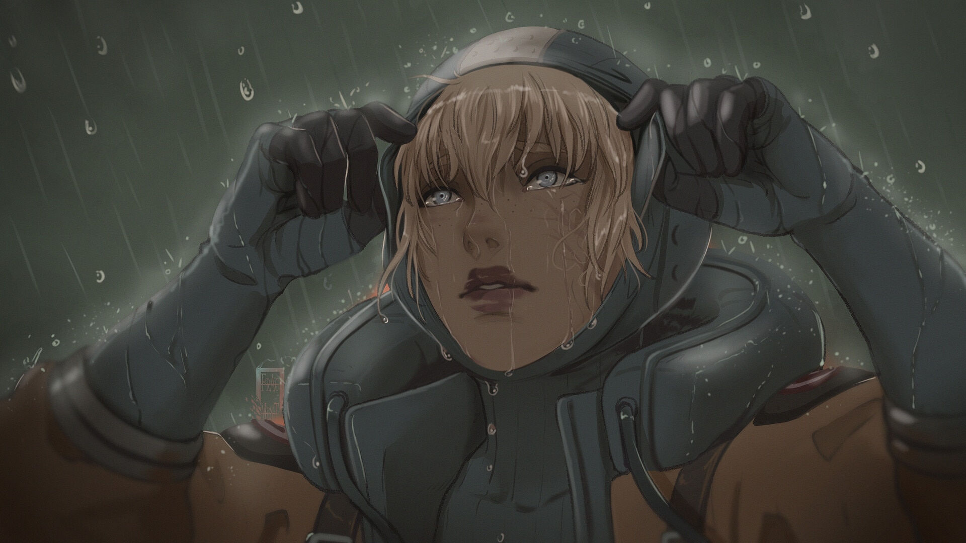 Wallpaper #Ox2eLZMBlOZrFDOk7dFF143 Another Amazing Artwork of Wattson in the Rain I Believe This Takes