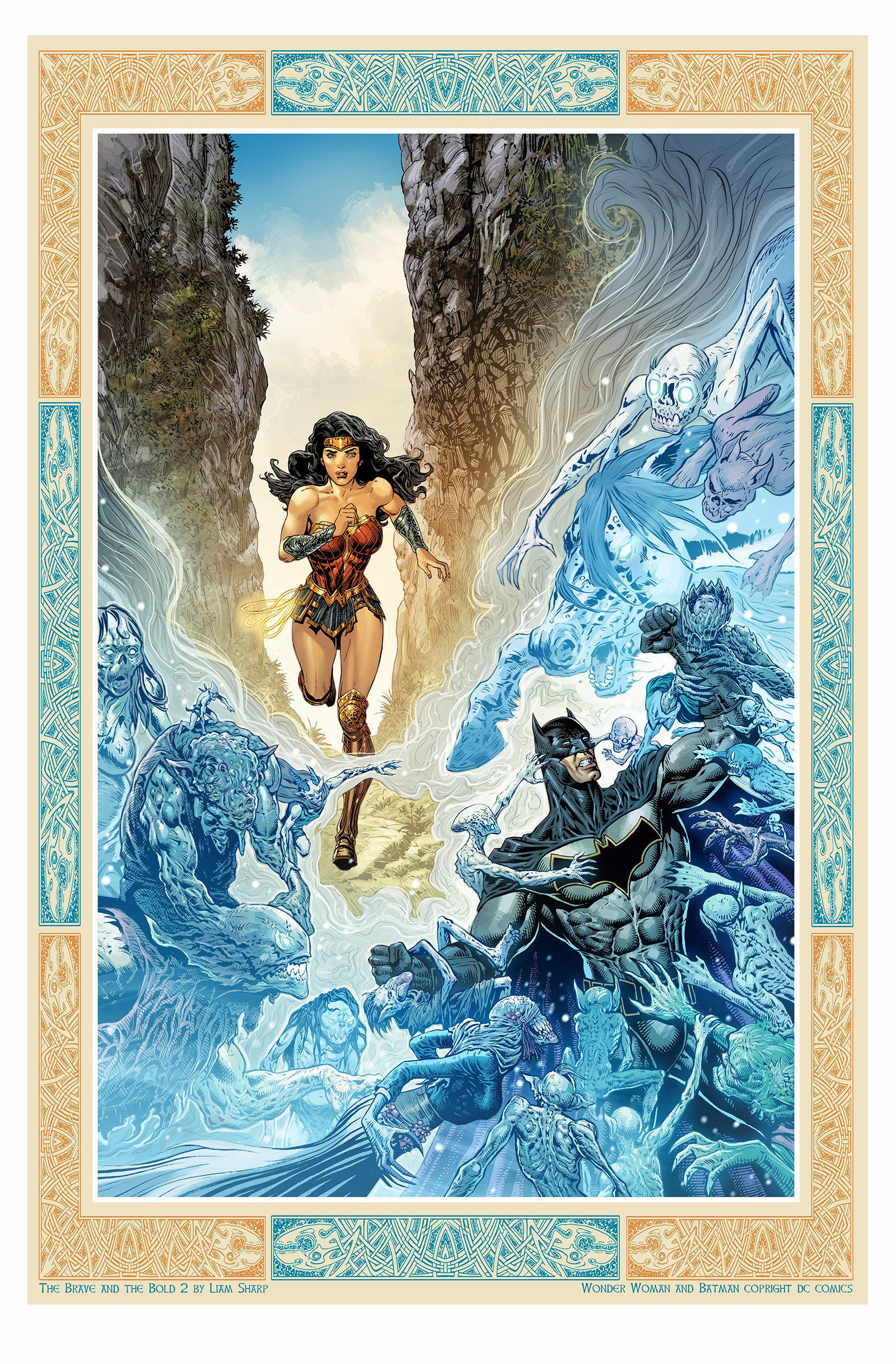 Wallpaper #CVjgM5MBzN9vxX34iDra182 The Brave and the Bold Batman and Wonder Woman 2 Textless Cover R