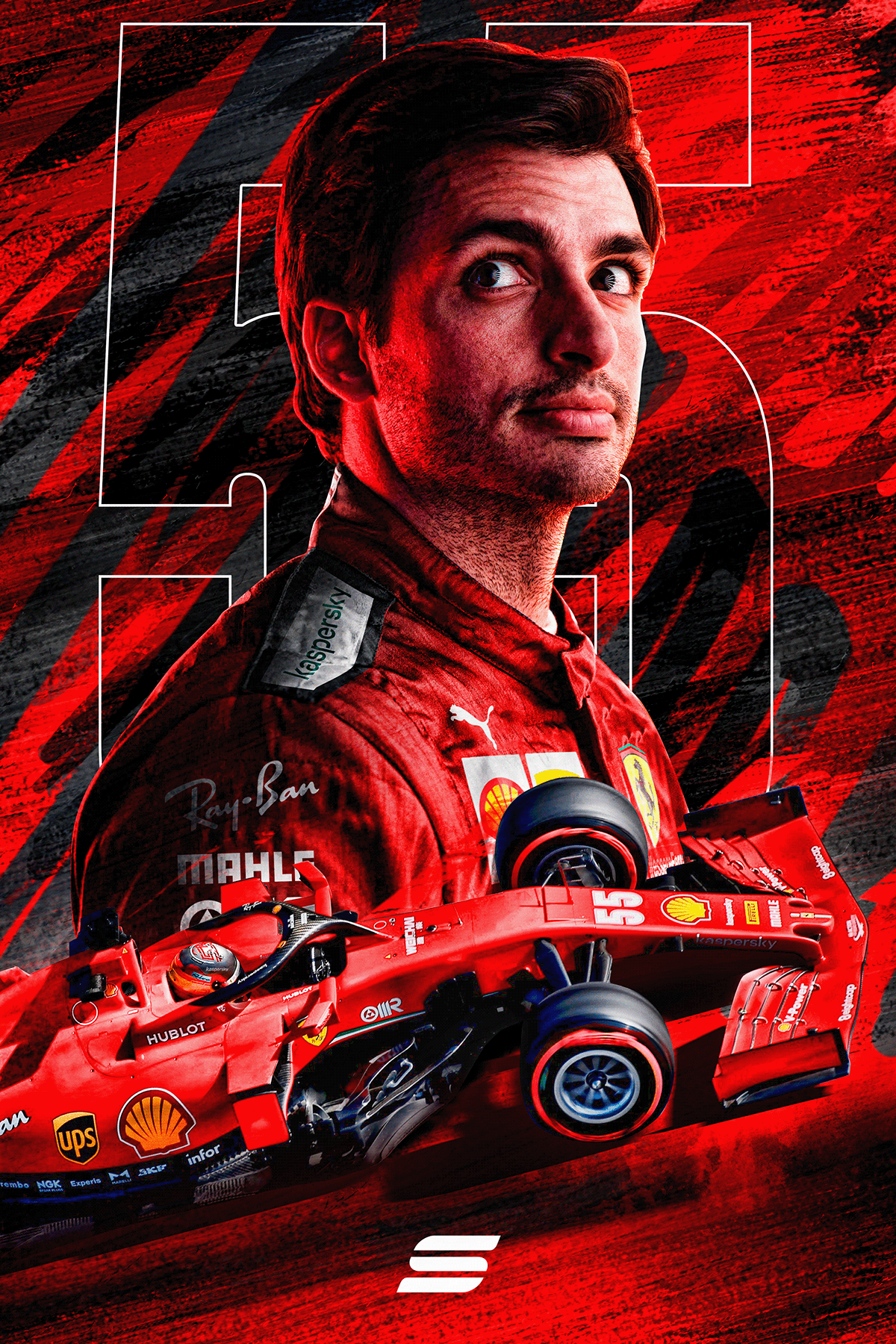 Wallpaper #RxmoA48BtGB6xQ78yEy331 Carlos Sainz at Ferrari Mobile Wallpaper Made by at Sevigraphics R
