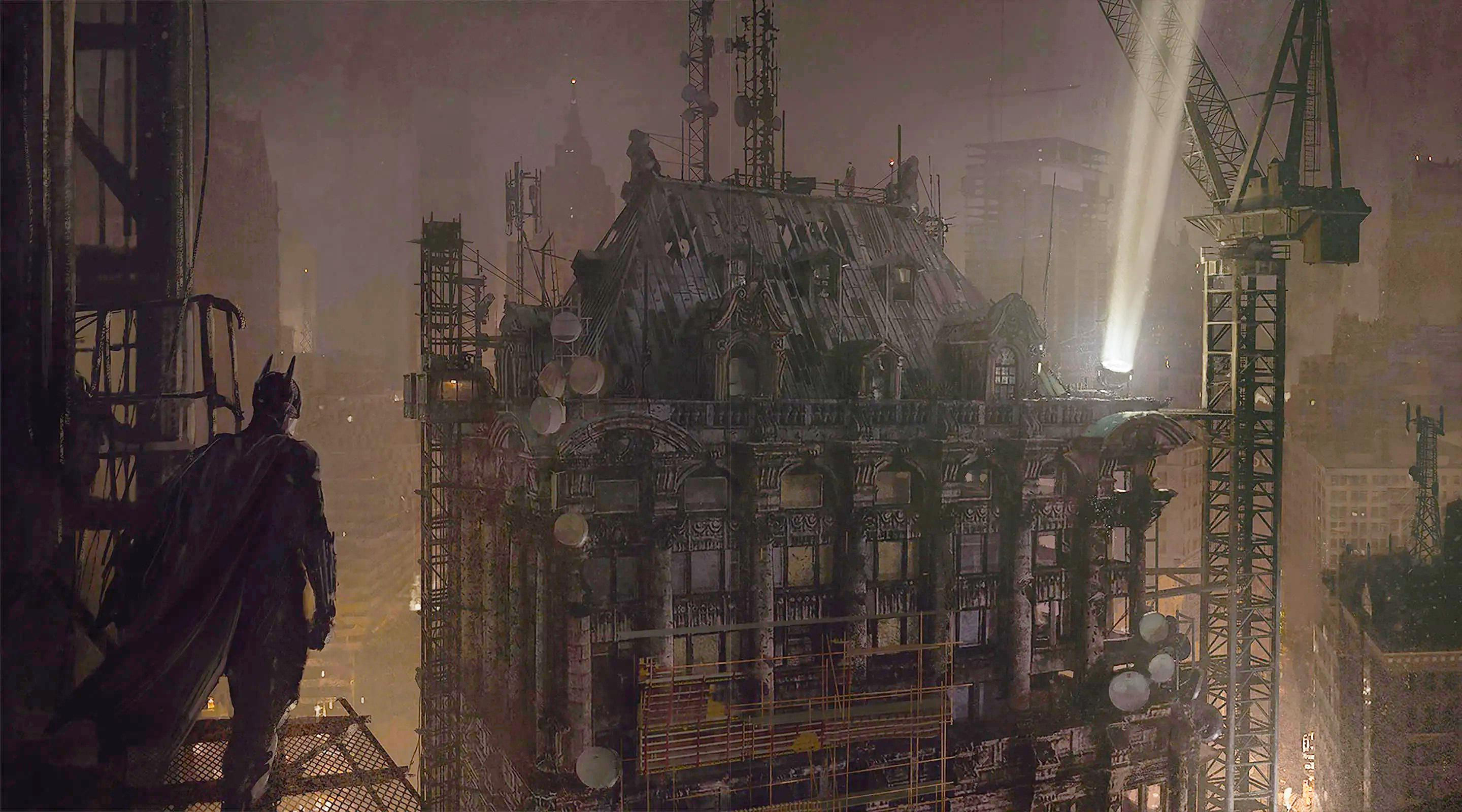 Wallpaper #ykCmL5MBJhL2WPbas70r18 Alternate Bat Signal Concept Art for the Batman Movie by Joe Studzinski