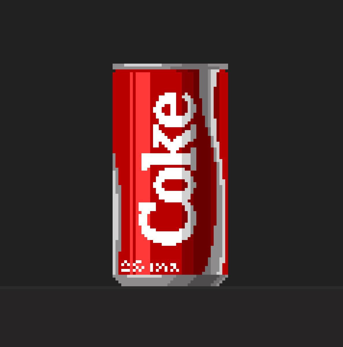 Wallpaper #42exDJMBSpphPi3-h9_r76 Oc 80s Coke Can Rpixelart