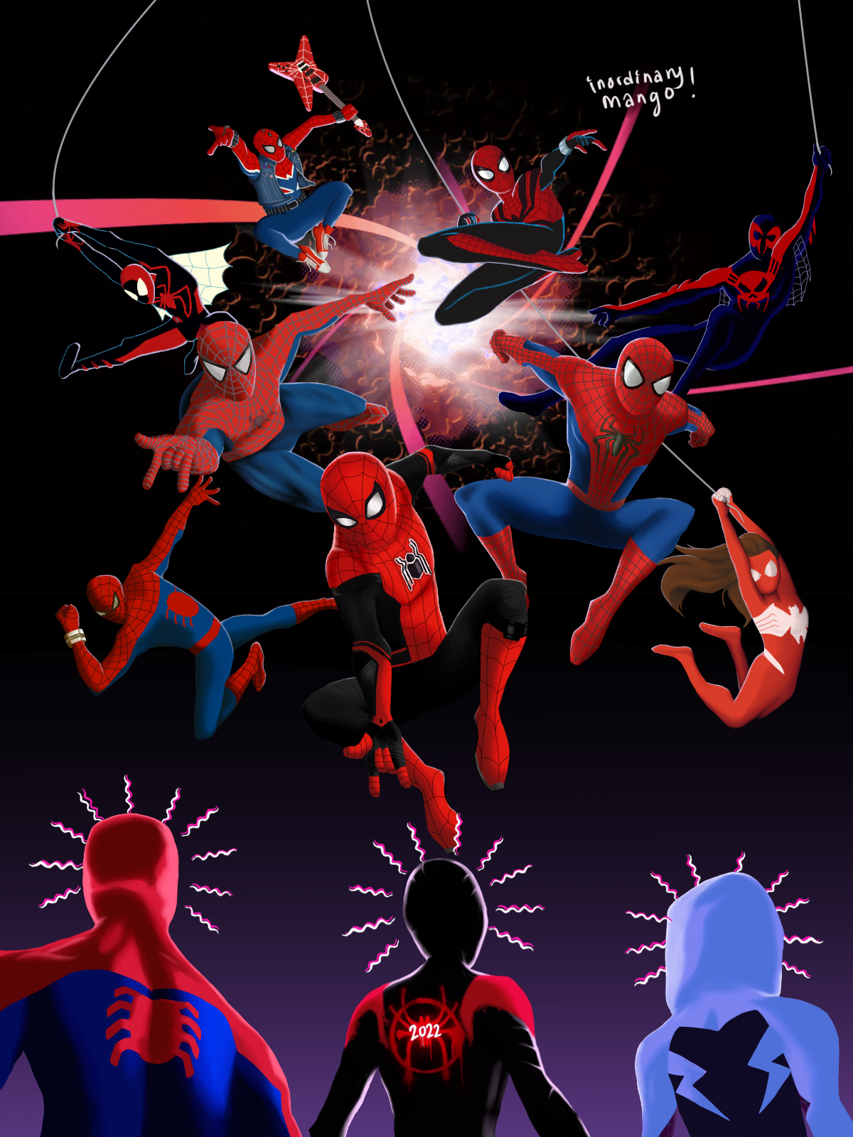 Wallpaper #p6XkN5MBVBiSkHCakoxJ26 Into the Spider Verse 2 Poster by Inordinarymango on Instagram R