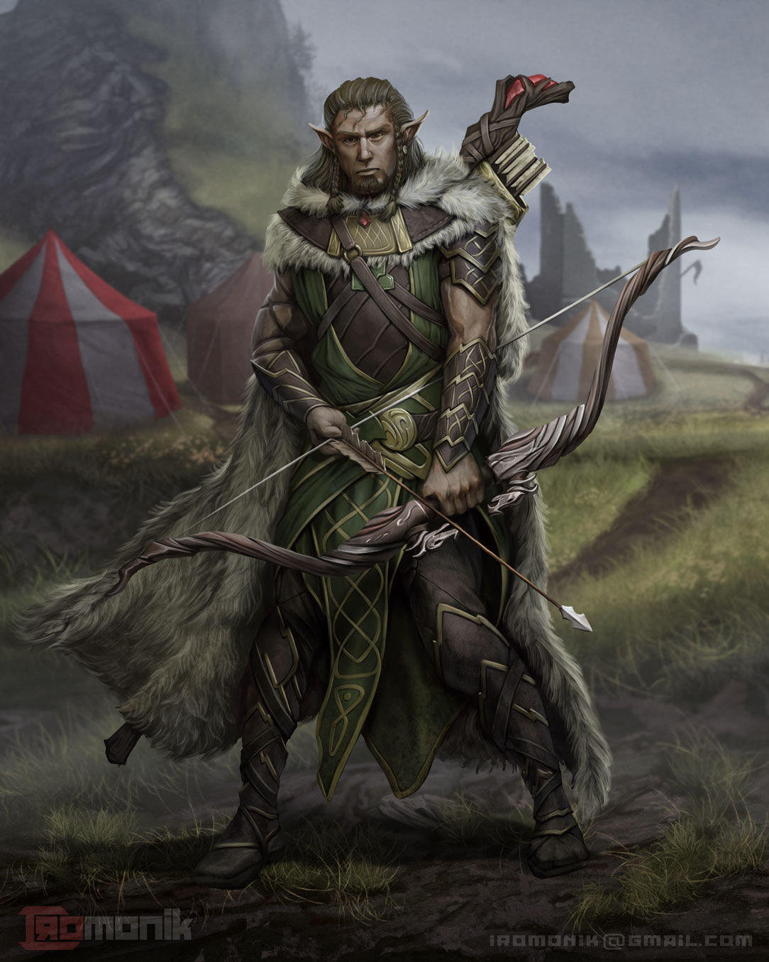 Wallpaper #FljiM5MBzN9vxX34CjrH118 Art Wood Elf Druid Character Art Rdnd
