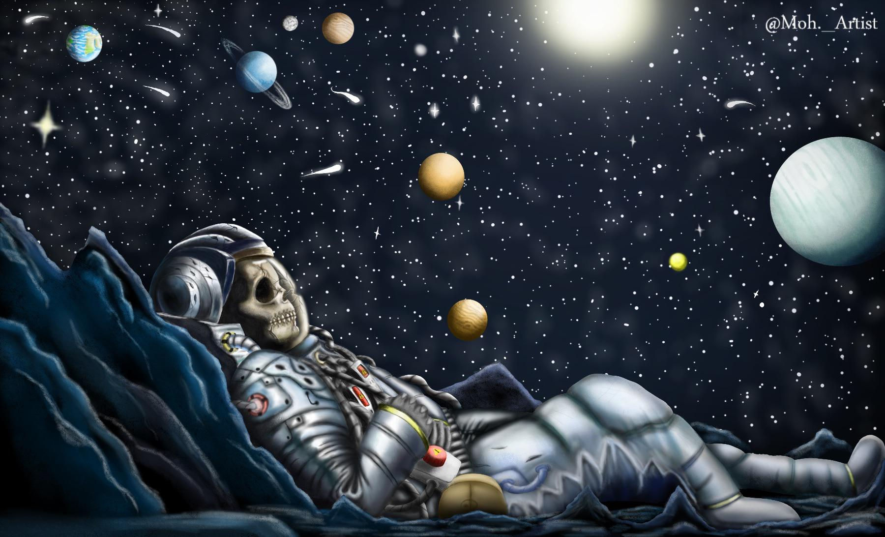 Wallpaper #YjGbNZMB5zzyi_yY1Fda201 Dead Astronaut Moh Artistme Digital 2020 Rart