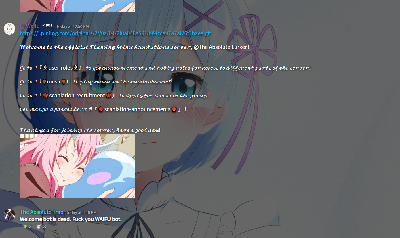 Wallpaper #R2c1DpMBSpphPi3-0-m9193 Waifumimu Bot is Dead This is Why We Are Creating Our Own Server