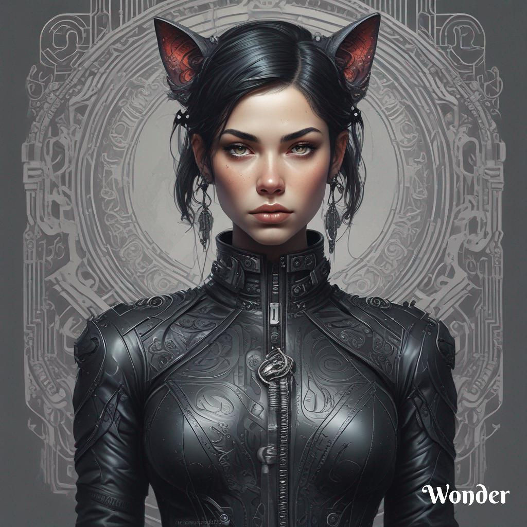 Wallpaper #PPtihJcBx-Hc5Y204K-u91 Goth Cat Girl Raiart