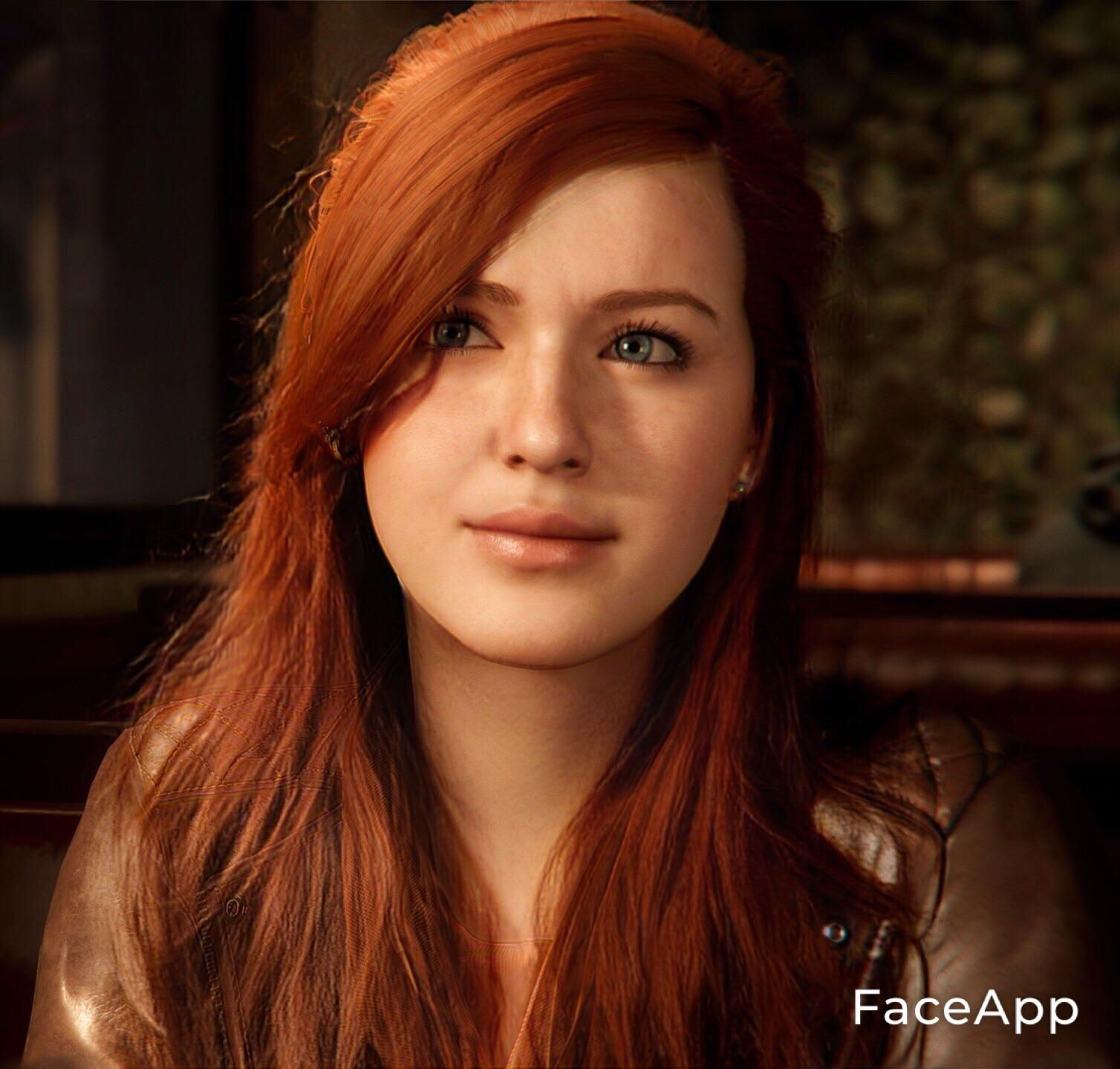 Wallpaper #BhkyBY8BtGB6xQ78KlES16 So I Used Faceapp to Try to See What Mj and Felicia in Spider Man PS4
