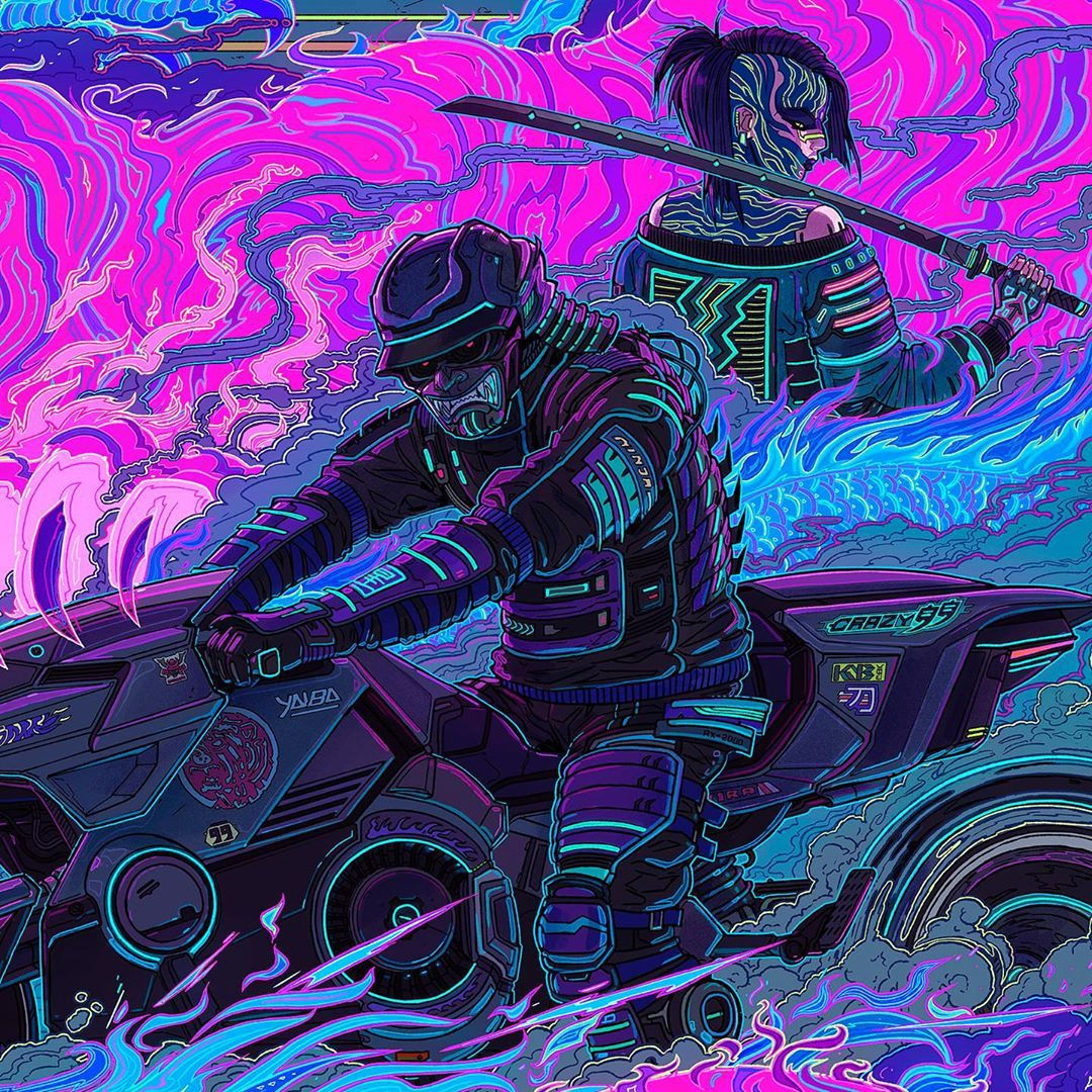 Wallpaper #rC7gOJMBeCfPaRV88bty44 Cyberpunk 2077 Tyger Claws by Michal Dziekan Kazuliski Rkazuliski