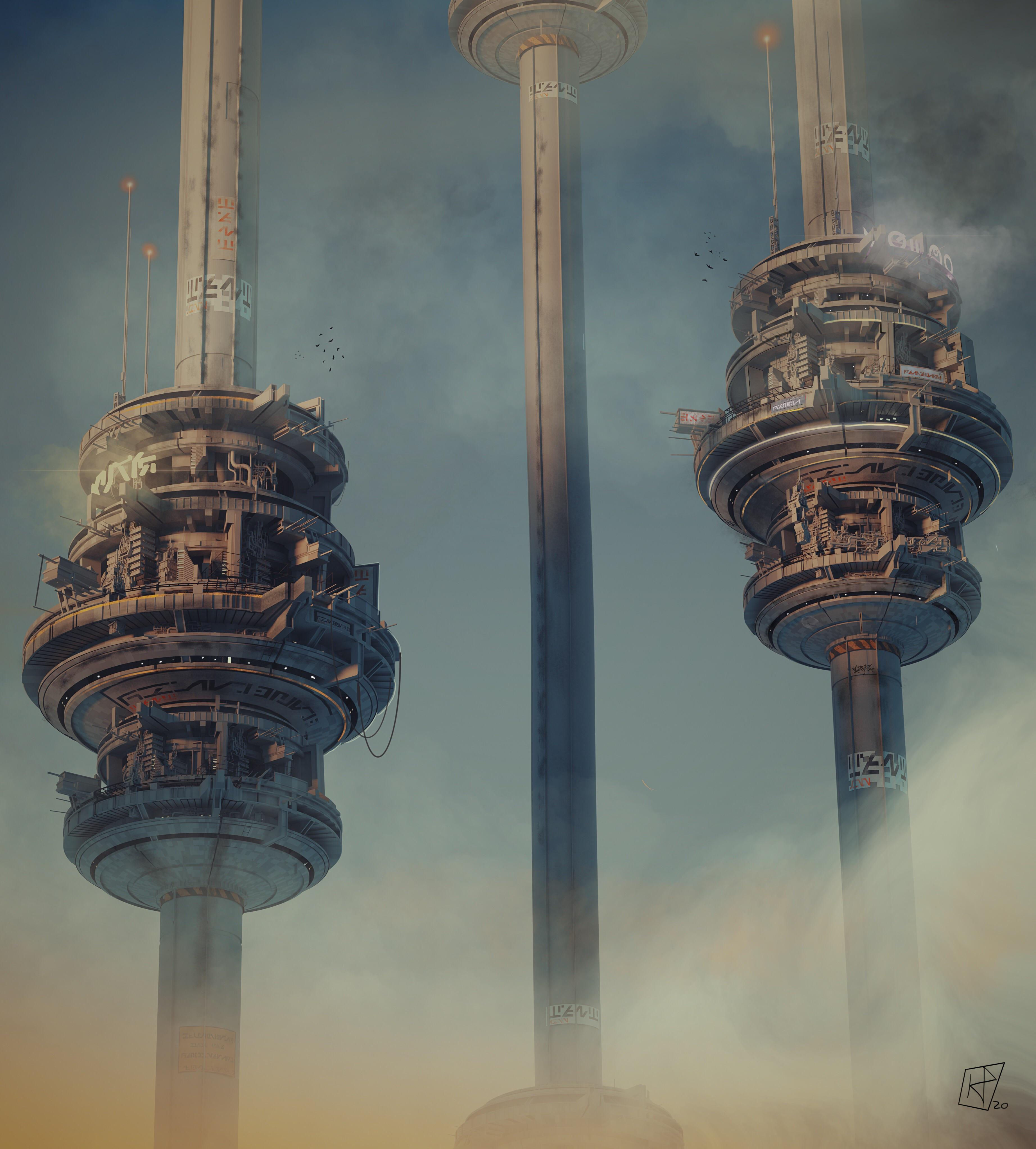 Wallpaper #ghlNMo8BtGB6xQ78zpe614 Here Are Some Space Elevators I Did This Week Rcyberpunk