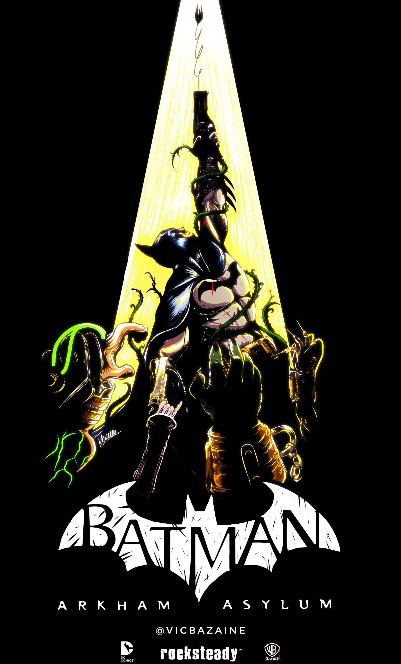 Wallpaper #oRmJH48BtGB6xQ78NHtP29 I Drew a Poster to My Favorite Game Batman Arkham Asylum Hope Some of