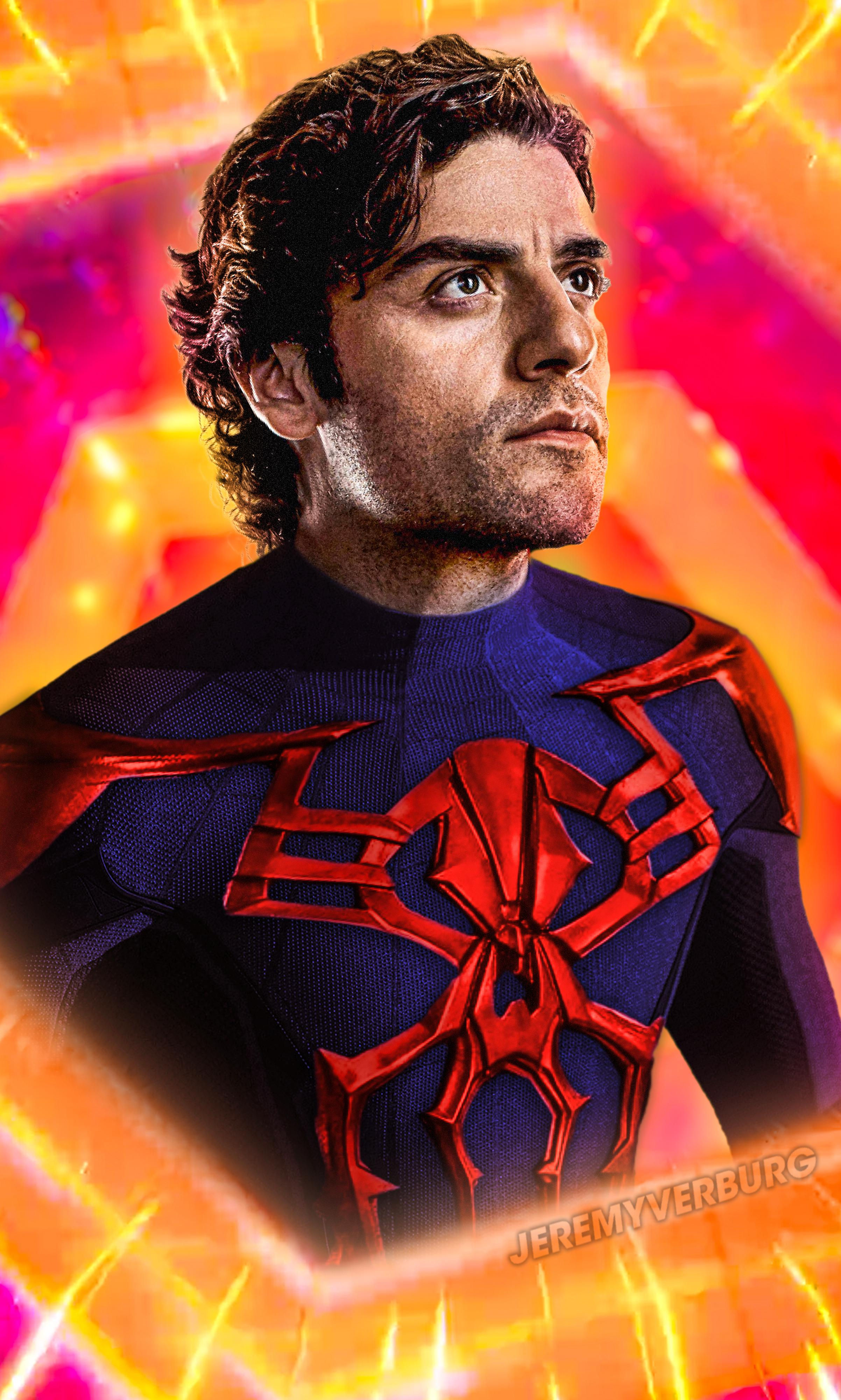 Wallpaper #YPQzOZMBKFX8bn3rnnbQ366 Oscar Isaac as Miguel Ohara Spider Man 2099 Photoshop by Me Rspiderman