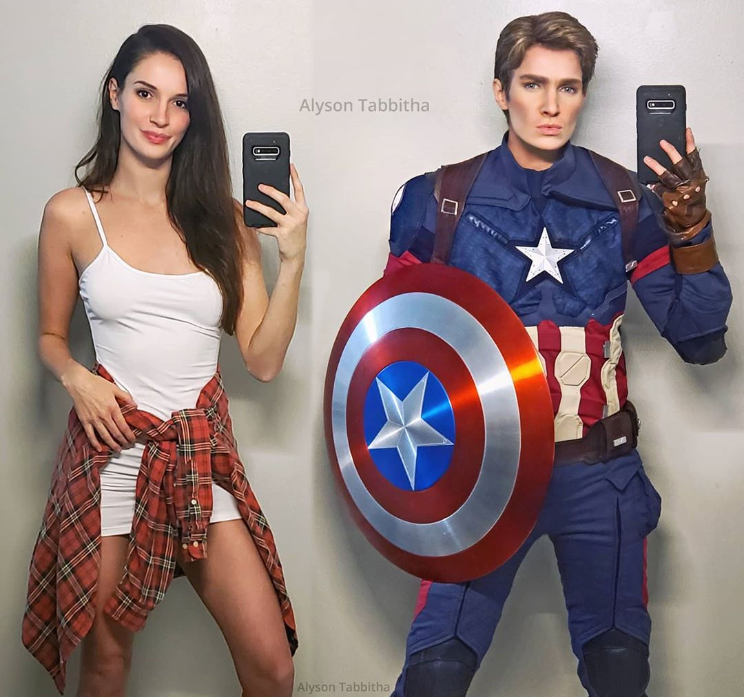 Wallpaper #xjEUNpMB5zzyi_yYMVgW47 Captain America Cosplay Before and After by at Alysontabbitha R