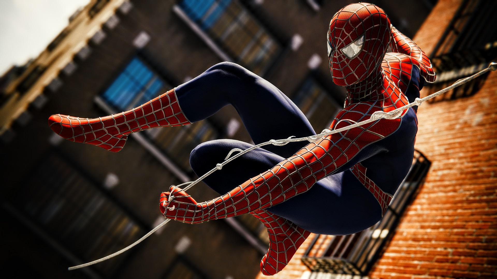 Wallpaper #130X8o4Bnwiau_P6sQpC8 Slinging Webs Rspidermanps4