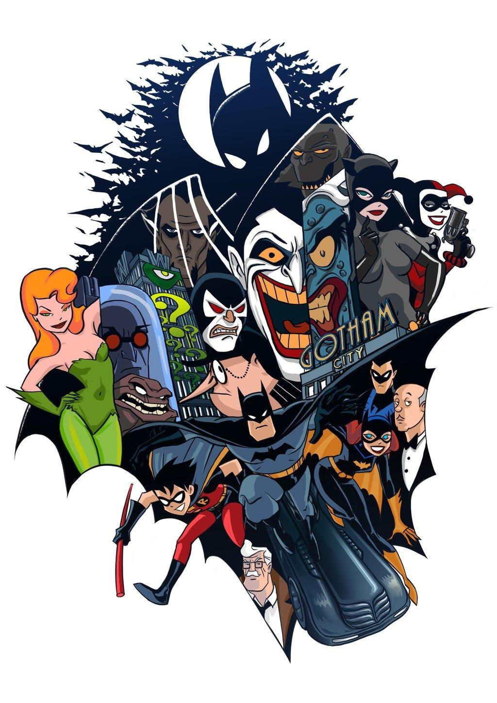 Wallpaper #HB3MK5MBlOZrFDOk_8mb308 Batman the Animated Series by Milxart Rcomicbooks