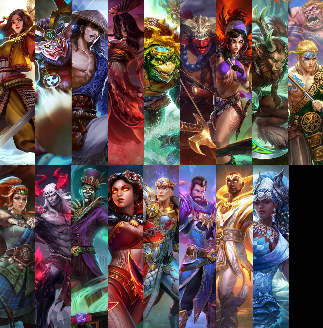 Wallpaper #KhnfBY8BtGB6xQ78H1PA14 Another Collage This Time of Gods from 7 New Pantheons Introduced in