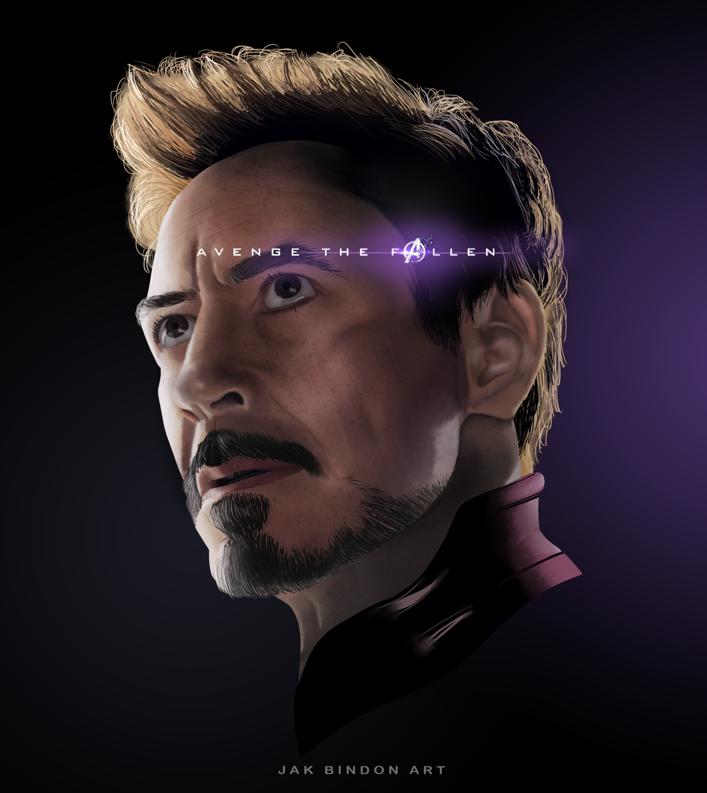 Wallpaper #OaWdOJMBVBiSkHCa5I7X67 My Digital Painting of Tony Stark from Endgame Rmarvelstudios