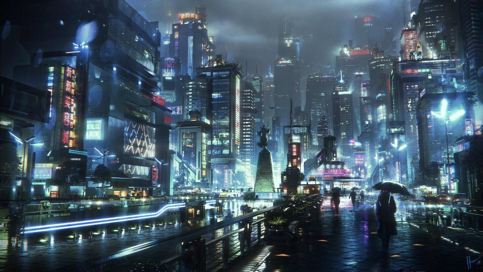 Wallpaper #un2D9I4Bnwiau_P6Ag_z55 Reddit the Front Page of the Internet Futuristic City Cyberpunk