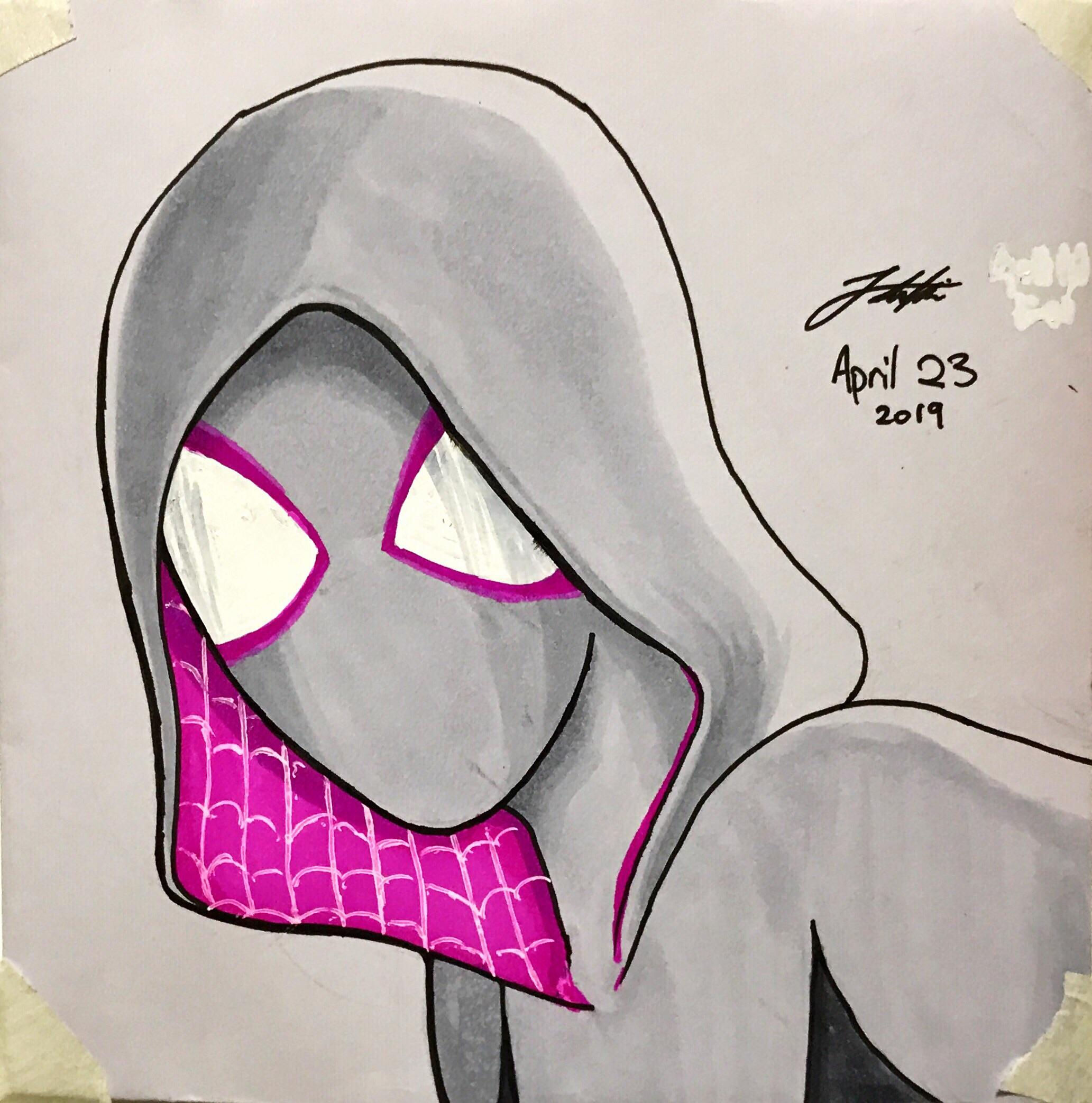 Wallpaper #taVfOJMBVBiSkHCaRo0Q236 A Spider Gwen Drawing Rzhcsubmissions