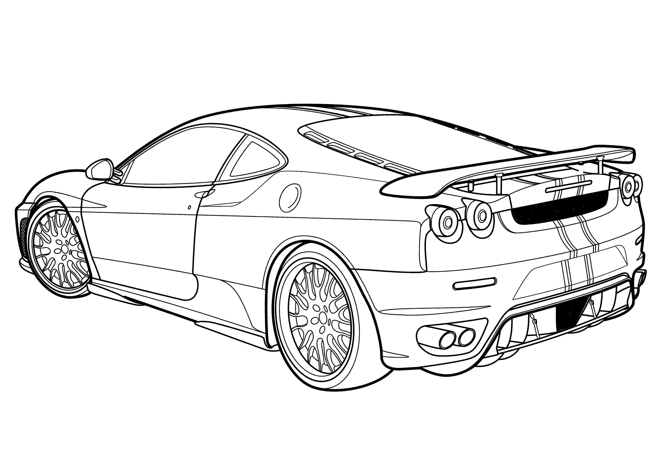 Wallpaper #9WcK-5IBSpphPi3-L5KF393 Hamann Ferrari F430 Black Miracle Coloring Page Free and Printable