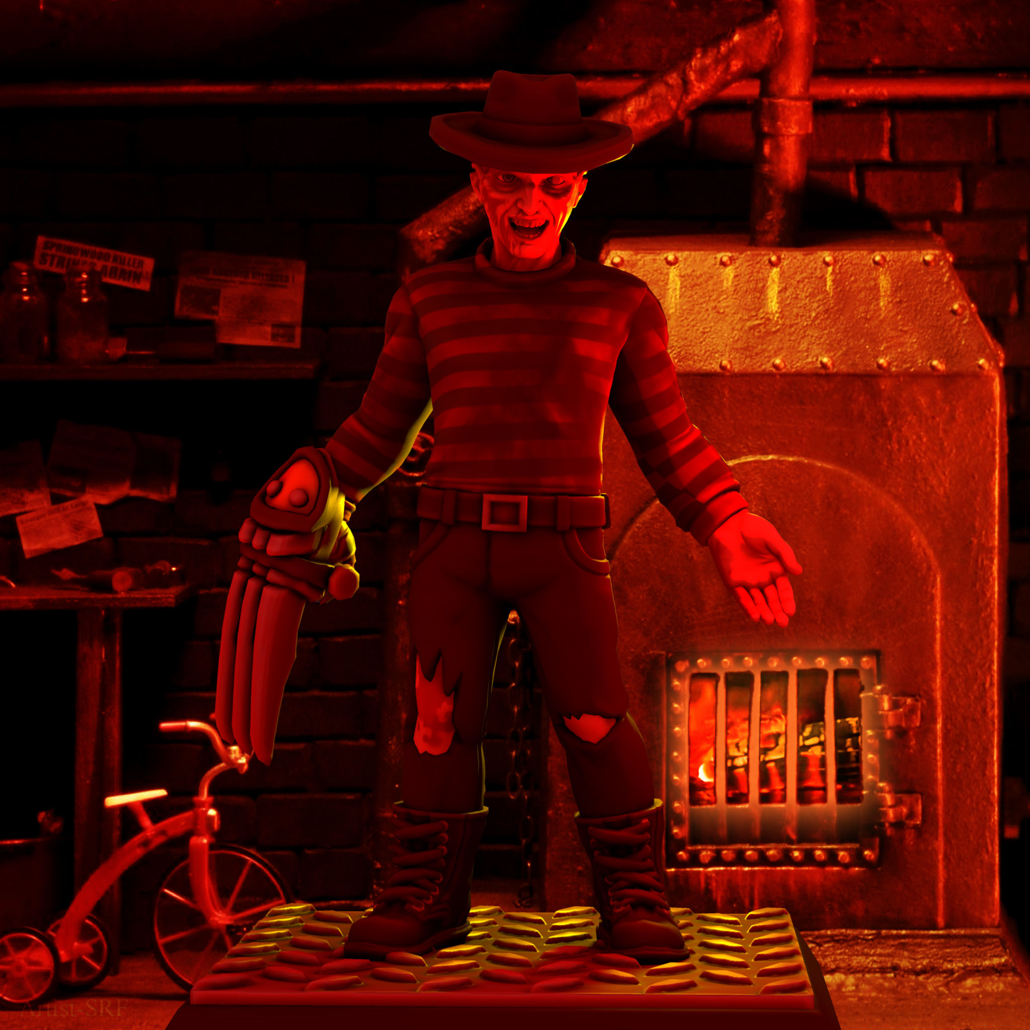 Wallpaper #zWfL55IBSpphPi3-_Tmg208 Heroforge Freddy Krueger by Artistsrf