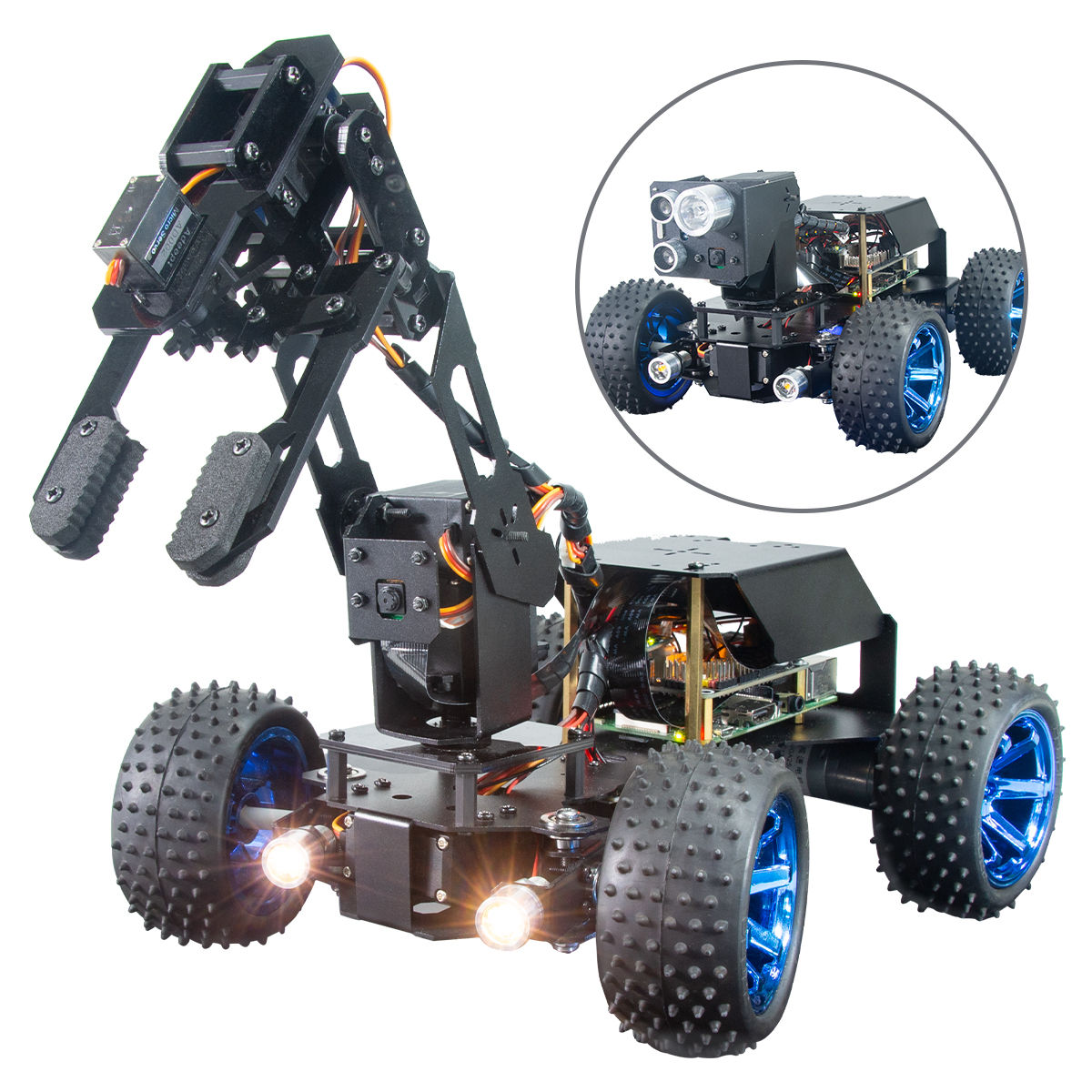Wallpaper #HWcK_pIBSpphPi3-ZJ54164 Adeept Picar Pro Smart Robot Car Kit 2 in 1 4wd Car Robot with 4 Dof