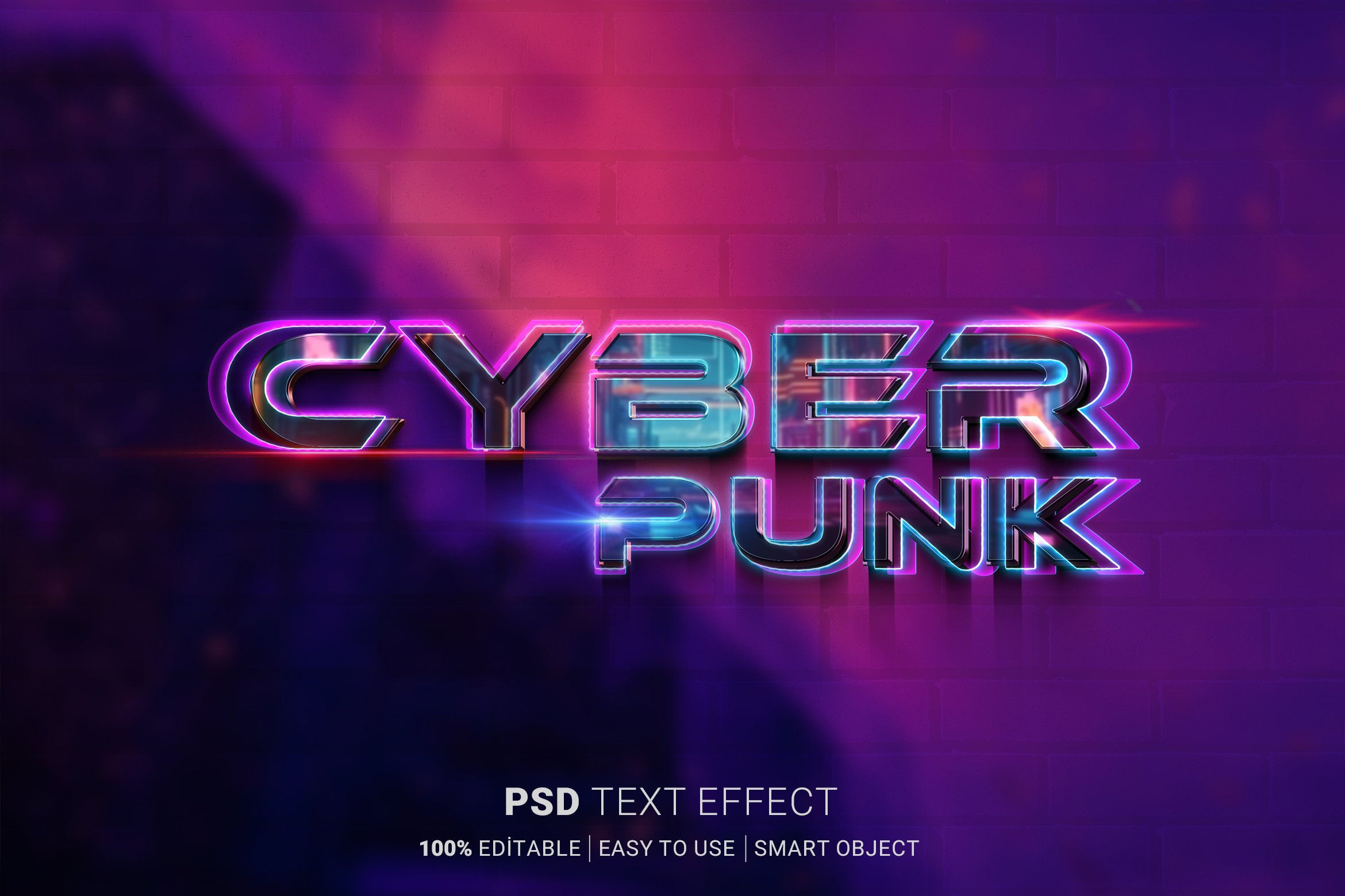 Wallpaper #dRnIFo8BtGB6xQ78q27c29 Cyberpunk Text Neon Effect Mockup Design Cuts