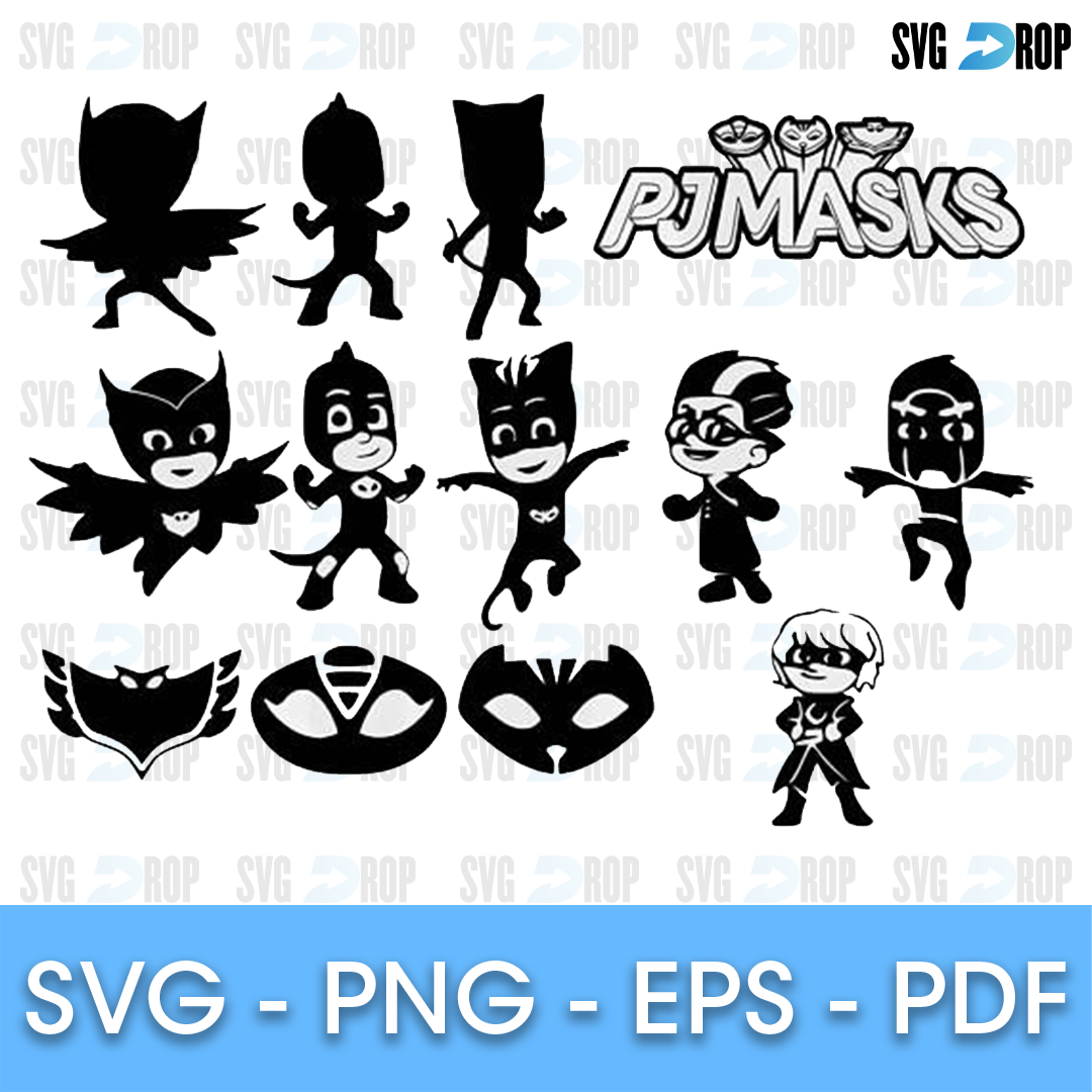 Wallpaper #C8m6j5cB-VVLIetluWyc163 Pj Masks Bundle Svg Svg Drop