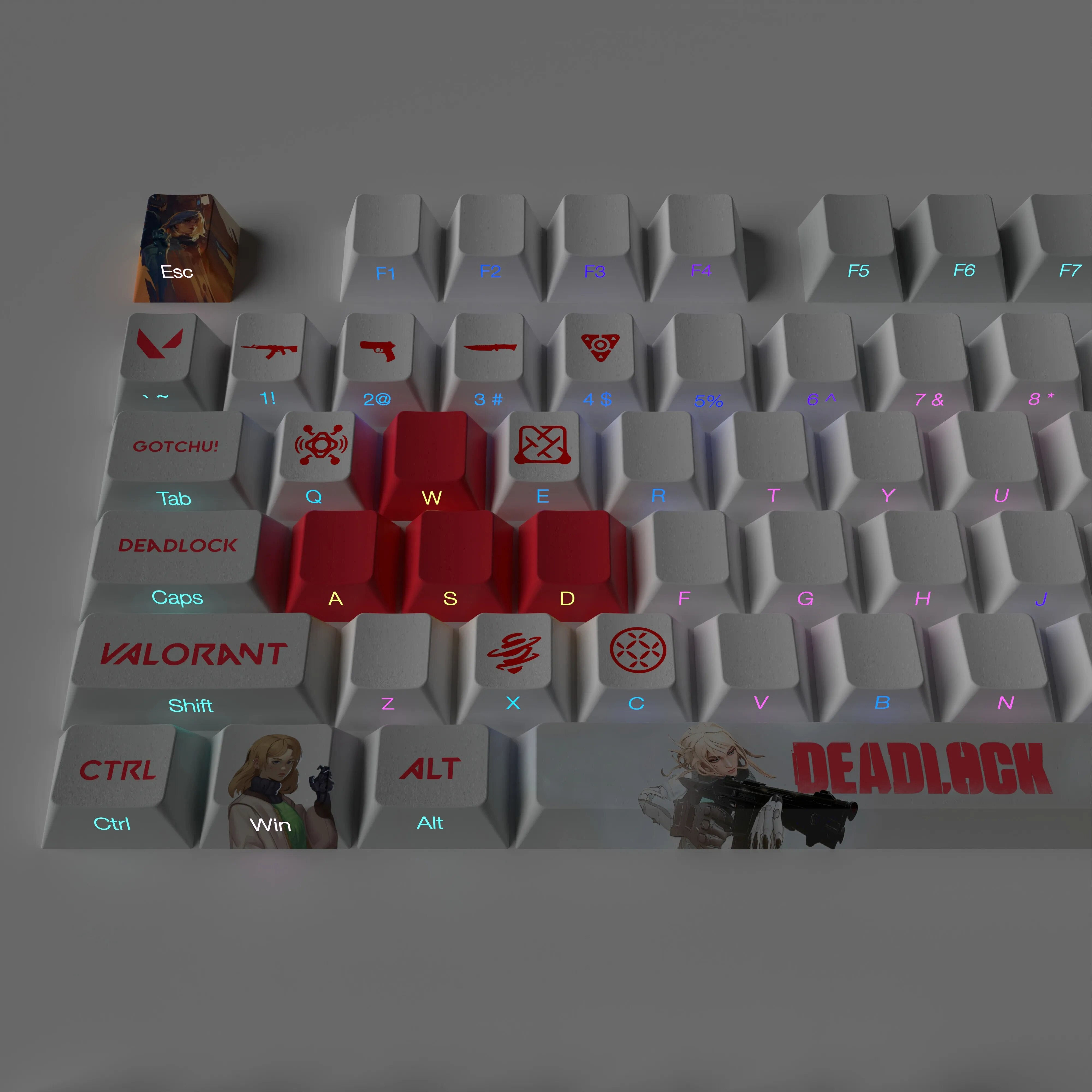 Wallpaper #wybslpcBNyflpn9rZ4U259 Valorant Deadlock Keycaps Full Set Transparent Zxsetup