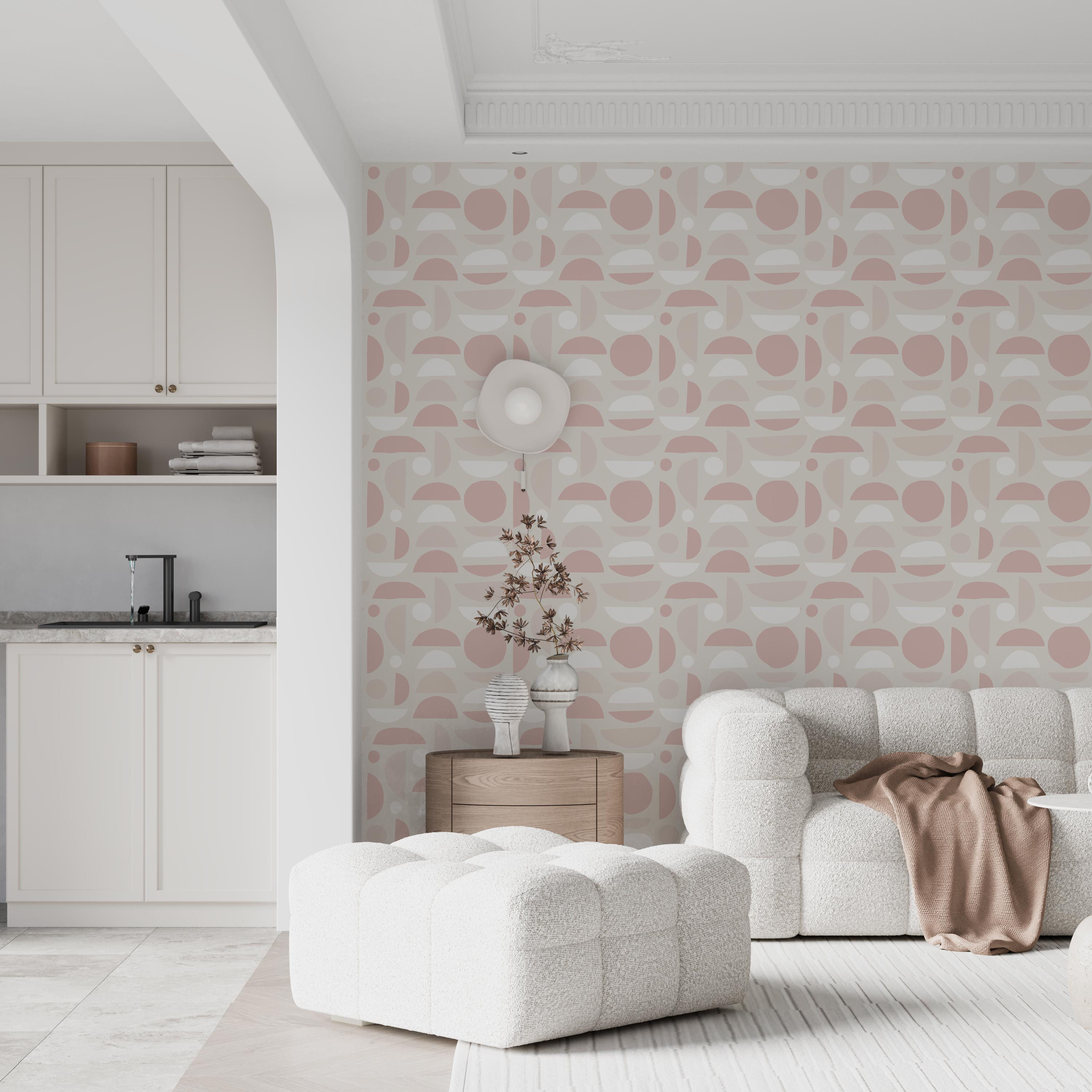 Wallpaper #JWfN_ZIBSpphPi3-rJ2j76 Mid Century Modern Pink Bedroom Wallpaper Removable Peel and Stick