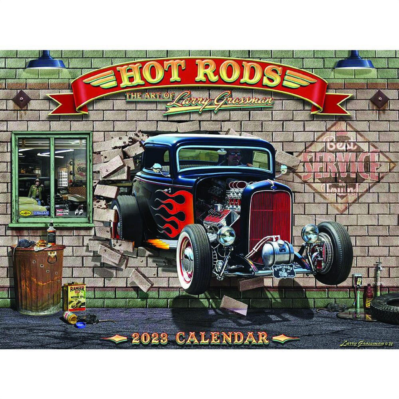Wallpaper #QHdVJ5MB-pgBXx60QKXb12 Hot Rods Kustoms 2023 Wall Calendar Featuring Art by Larry Grossman