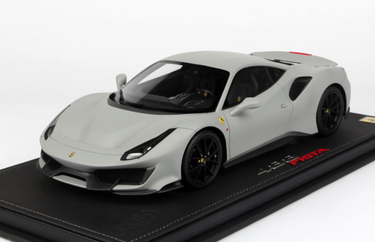 Wallpaper #iHMKhI4BFI5NbQksKxzx43 118 Bbr 2018 Ferrari 488 Pista Matte Grey Matt Grey Resin Car Model