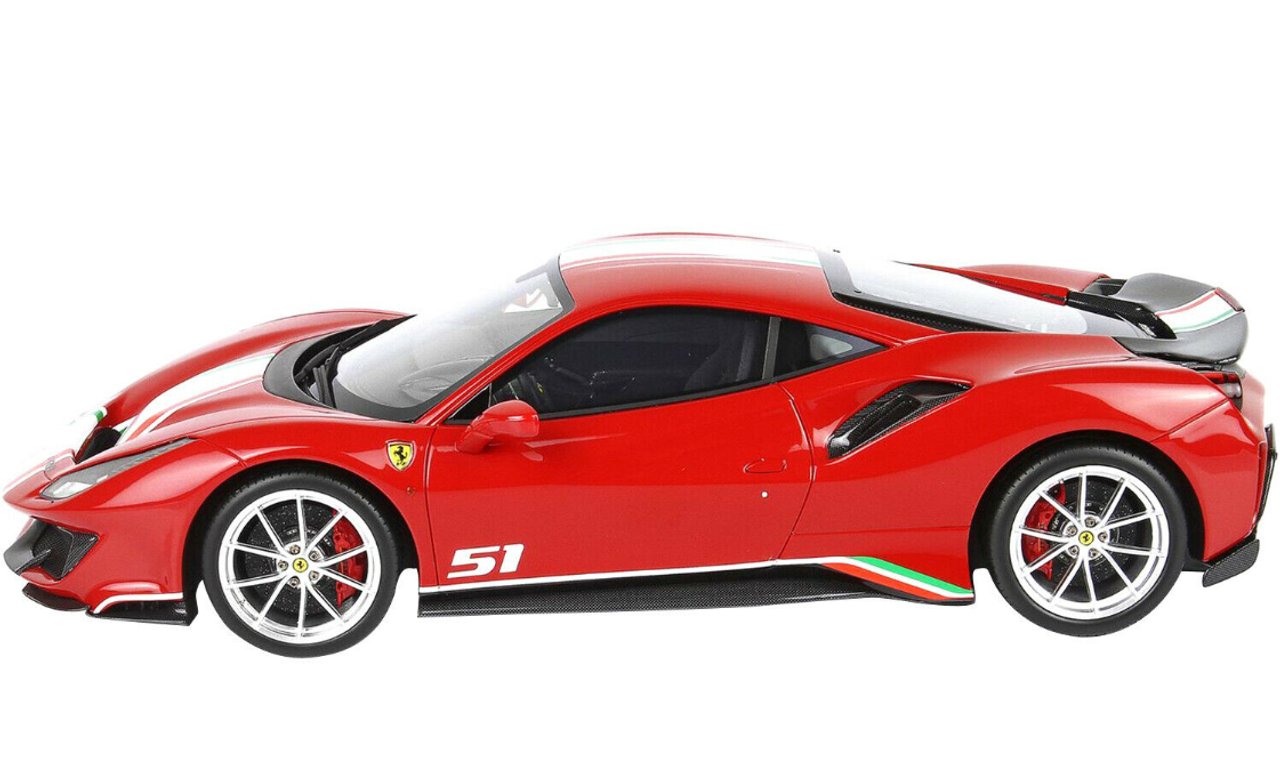 Wallpaper #7P9NaJMB3lSXT3zUjOMm351 Ferrari 488 Pista Piloti Rosso Corsa 322 Red with White Green and Red