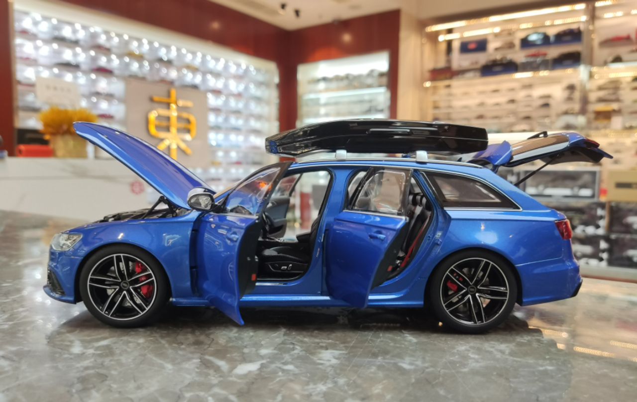 Wallpaper #l2ek_ZIBSpphPi3-L5zt318 118 Well Audi Rs6 C7 Diecast Full Open Blue Diecast Car Model
