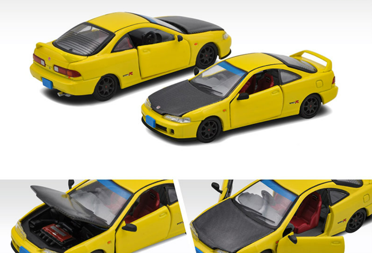 Wallpaper #OWceCpMBSpphPi3-ptOV158 164 Era Car Honda Integra Type R Dc2 Racing Yellow Car Model
