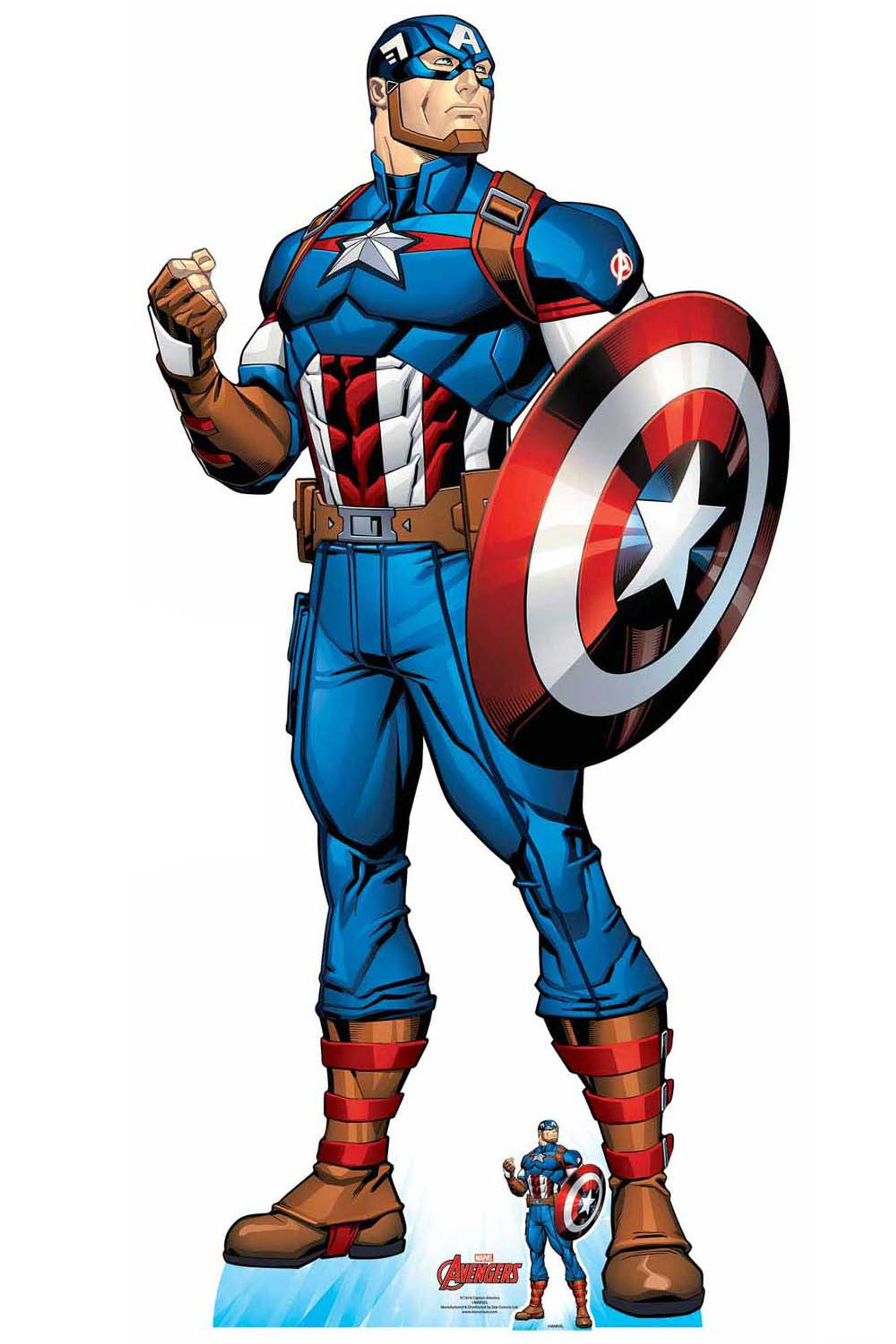 Wallpaper #nZ_GWpMBcUVgGJNoObKM92 Captain America Official Lifesize Marvel Avengers Cardboard Cutout
