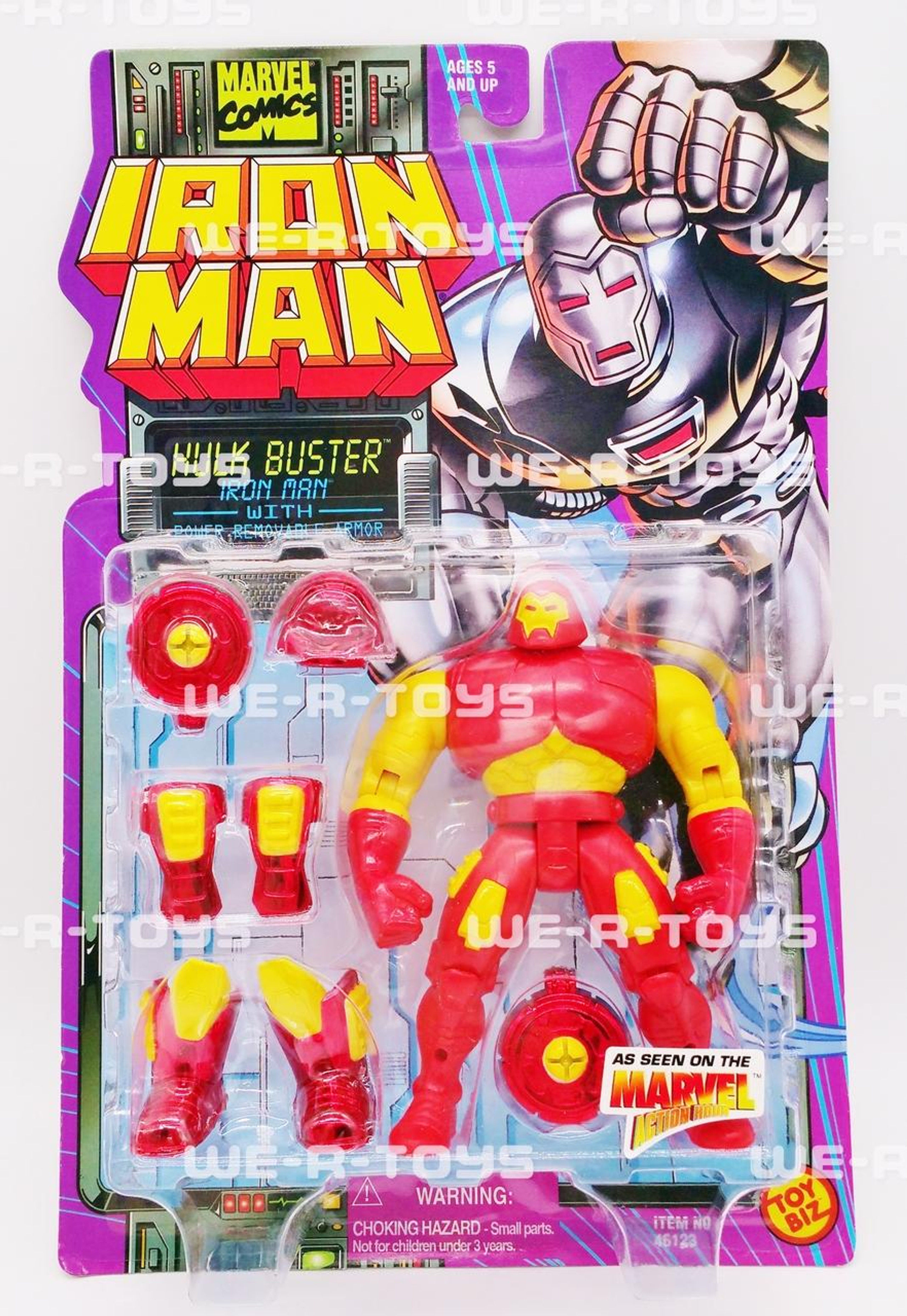 Wallpaper #oGeQ55IBSpphPi3-bziy68 Marvel Iron Man Hulk Buster Action Figure W Armor 1995 Toybiz No