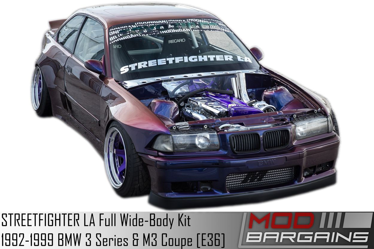 Wallpaper #ZWjyHpMBSpphPi3-tioy25 Streetfighter La Base Full Wide Body Kit for 1992 1999 BMW 3