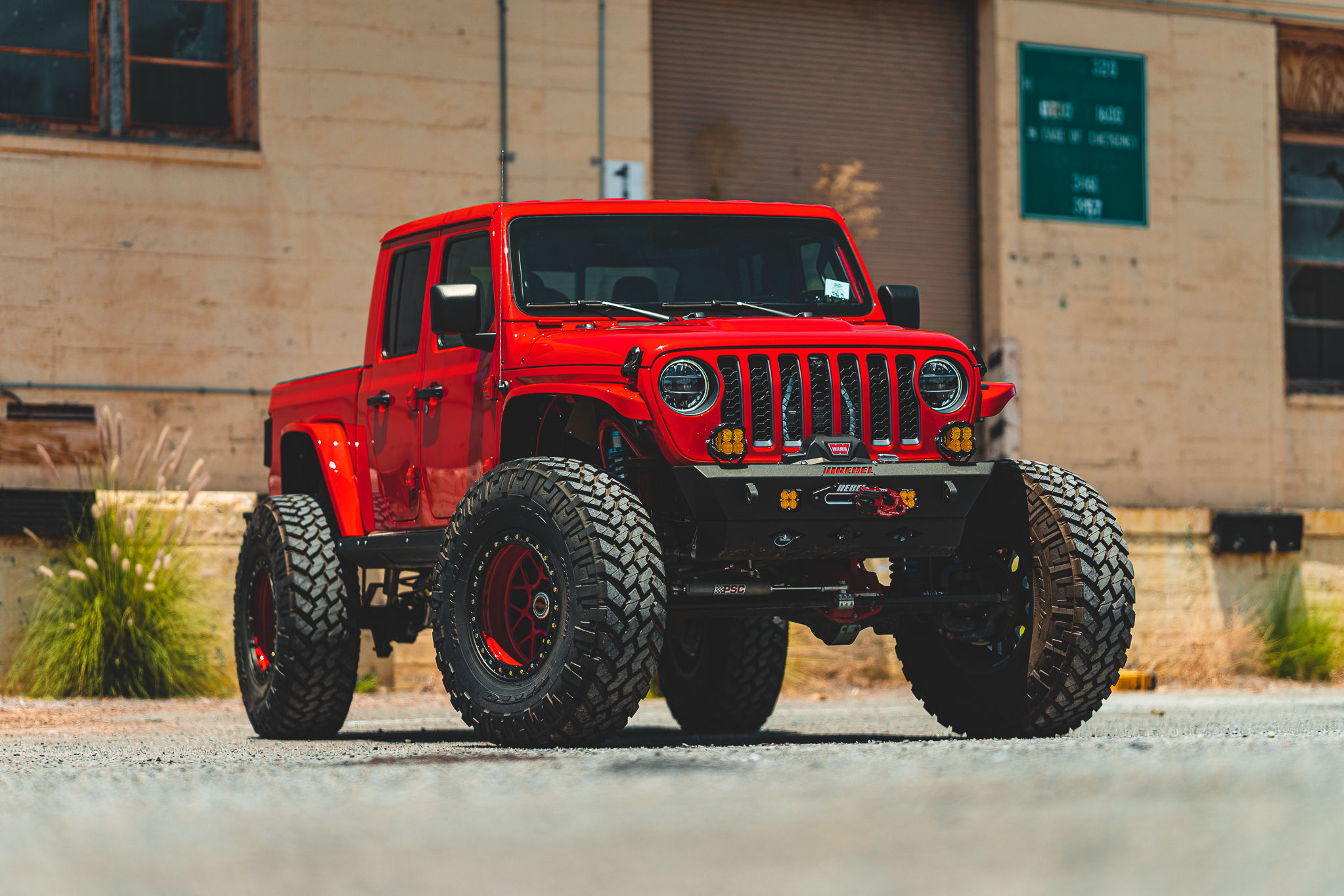 Wallpaper #1RmMO48BtGB6xQ78cLCp6 Firecracker Red Jeep Gladiator Built by Rebel Off Road Rebel Off Road