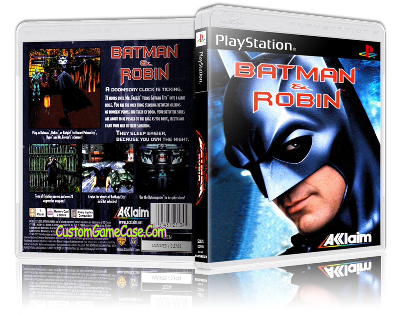 Wallpaper #ZEKsPJMBOBpx0NhmUcHT262 Batman Robin Sony Playstation 1 Psx PS1 Empty Custom Case