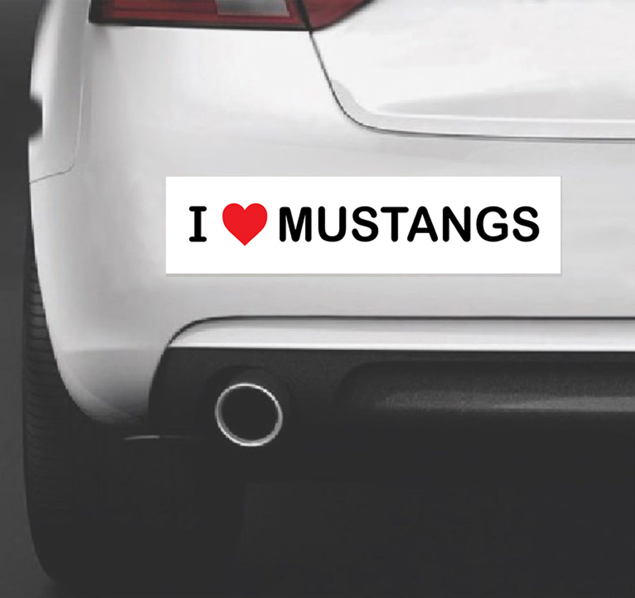 Wallpaper #2e_gTJMBMN-XEVvVrT7C312 I Love Mustangs Bumper Sticker