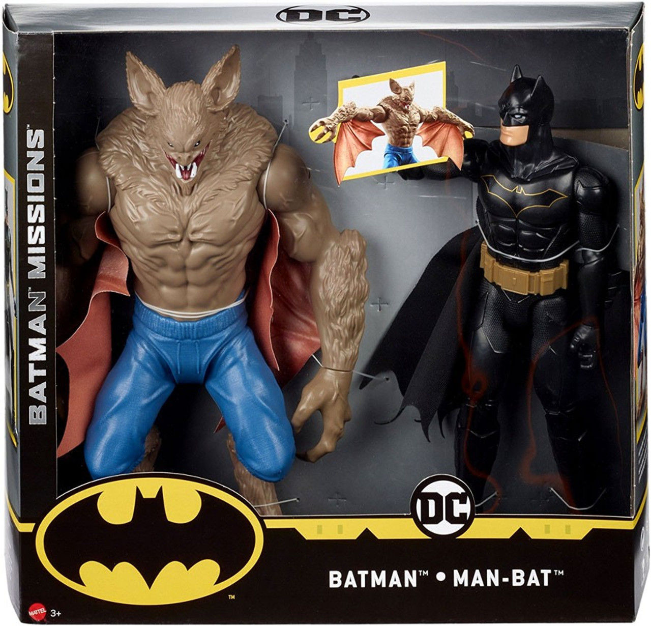 Wallpaper #hmeI95IBSpphPi3-uIae22 DC Comics Batman Missions Batman vs Man Bat 12 Action Figure 2 Pack