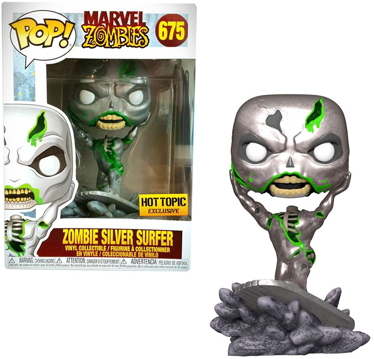 Wallpaper #vWfWEJMBSpphPi3-LPSt74 Funko Marvel Zombies Pop Marvel Silver Surfer Exclusive Vinyl Figure