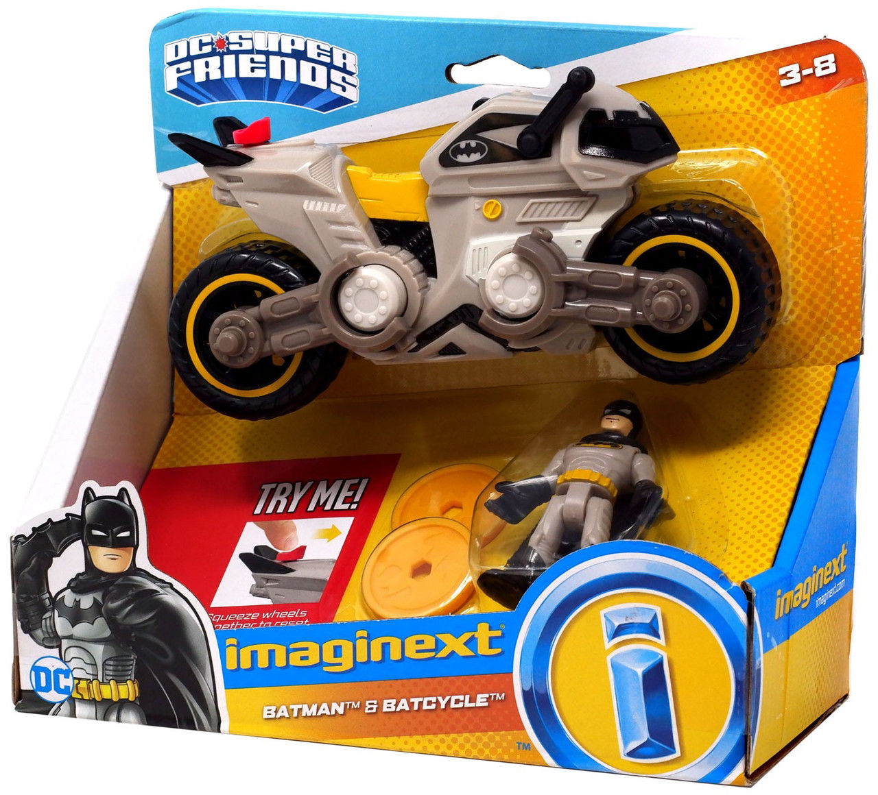 Wallpaper #TKWqN5MBVBiSkHCa5Yyv396 Fisher Price DC Super Friends Imaginext Batman Batcycle 3 Figure Set