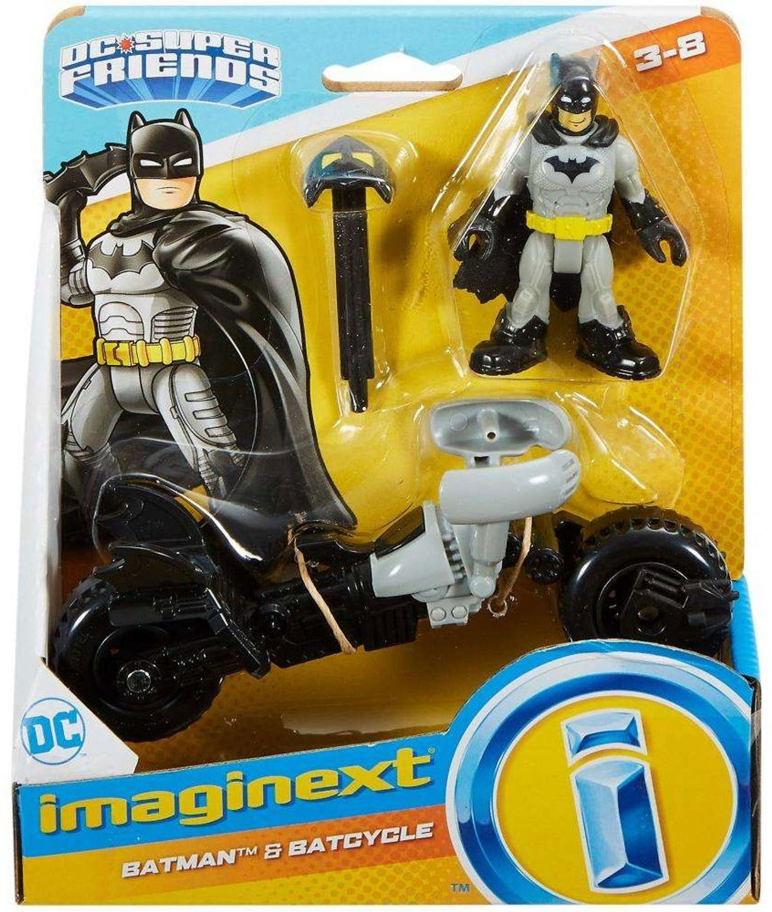 Wallpaper #TKWqN5MBVBiSkHCa5Yyv102 Fisher Price DC Super Friends Imaginext Batman Batcycle 3 Figure Set
